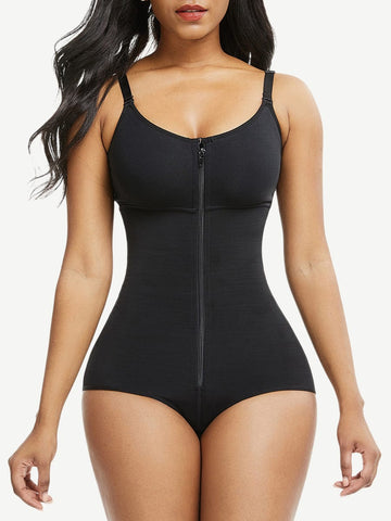Large Size Postoperative Full Body Shaper Front Zipper Smooth Abdomen