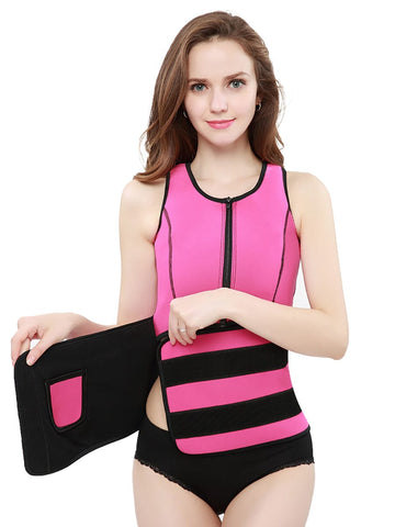 Neoprene Suit Adjustable Waist Belt Fat Burning Body Sculpture Waist Trainer Vest