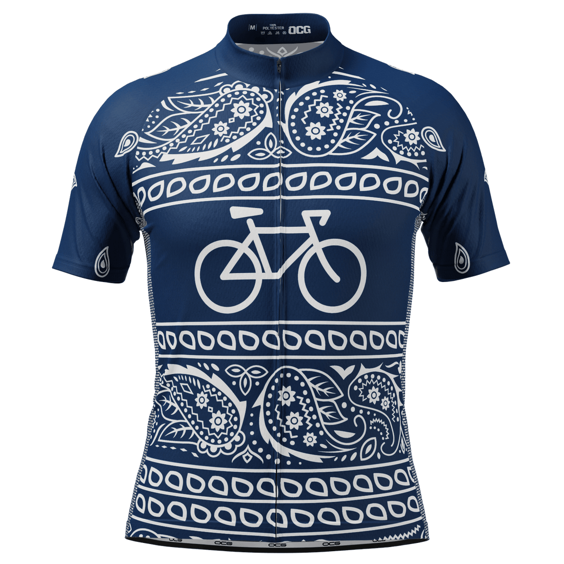 Men's Custom Bandana Style Design Short Sleeve Cycling Jersey