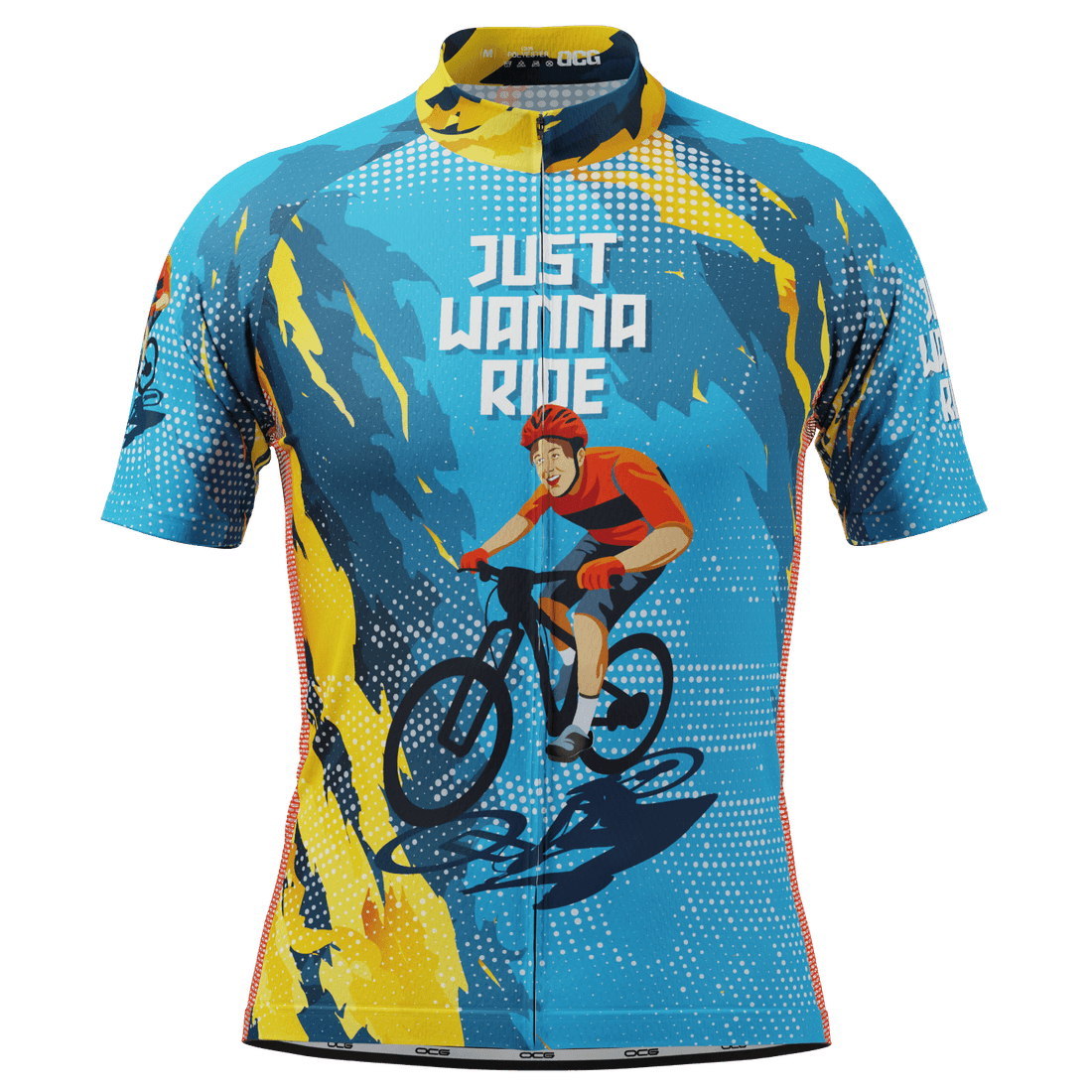 Men's Just Wanna Ride Short Sleeve Cycling Jersey