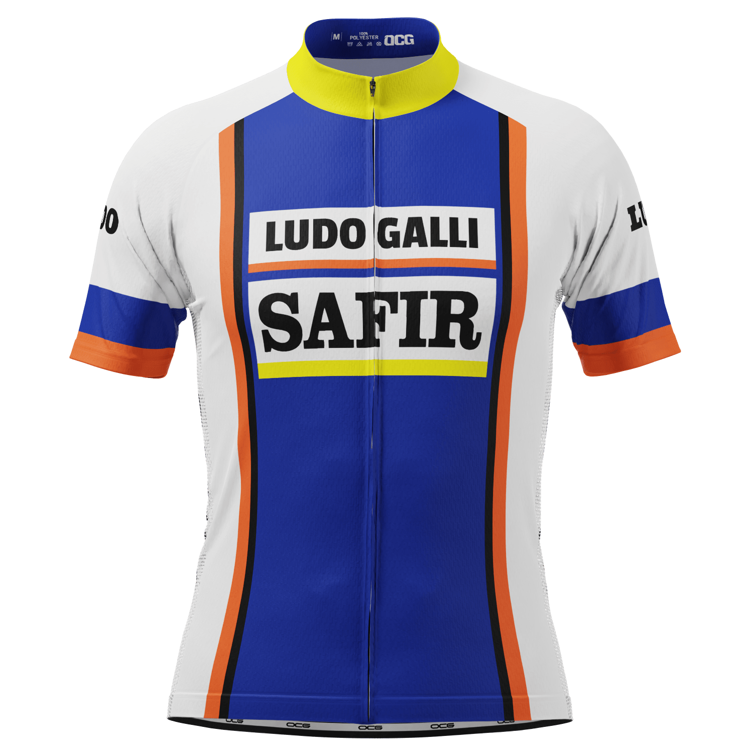 Men's Retro 1978 Ludo Safir  Short Sleeve Cycling Jersey