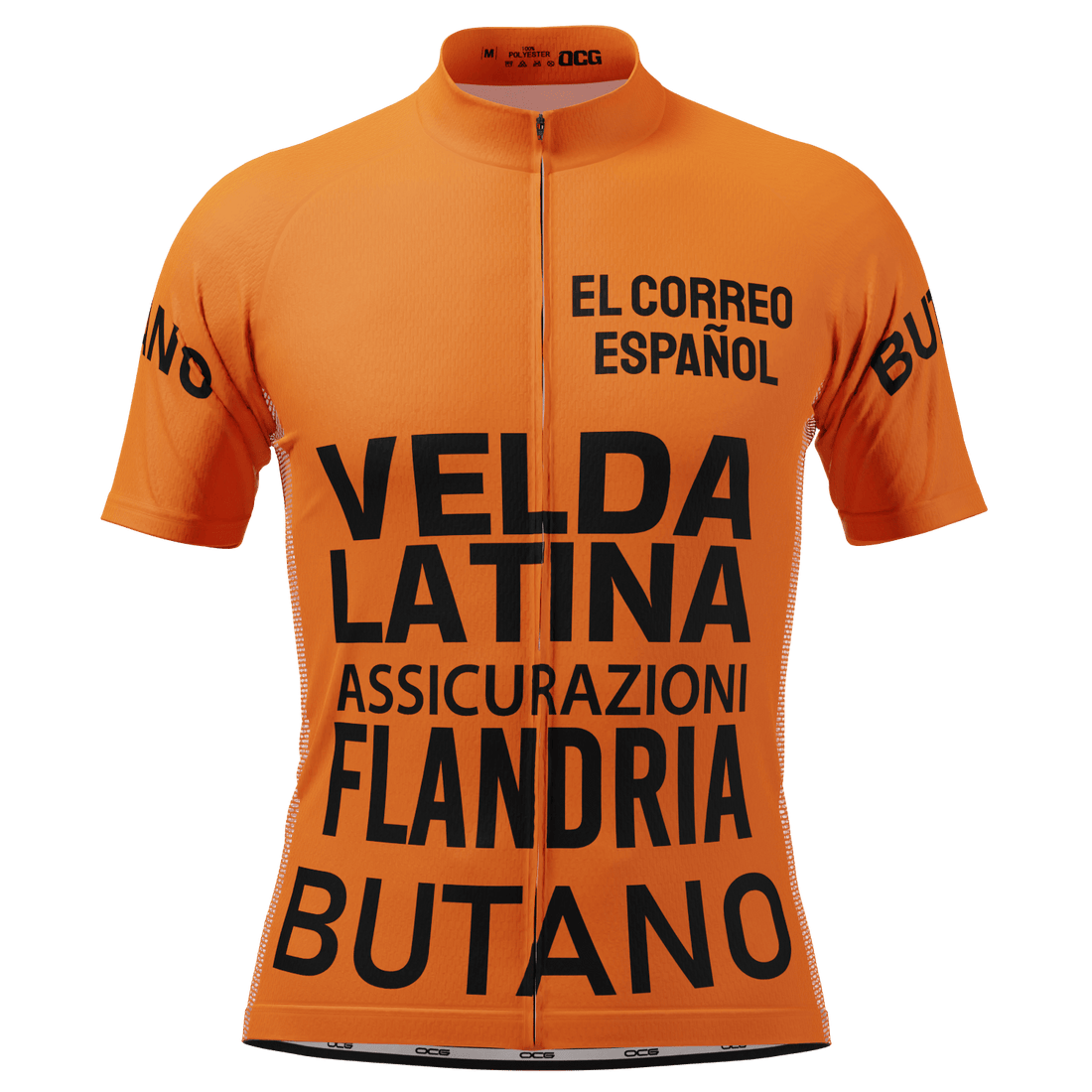 Men's Retro 1977 Flandria Maertens Vuelta a Espa��a Short Sleeve Cycling Jersey