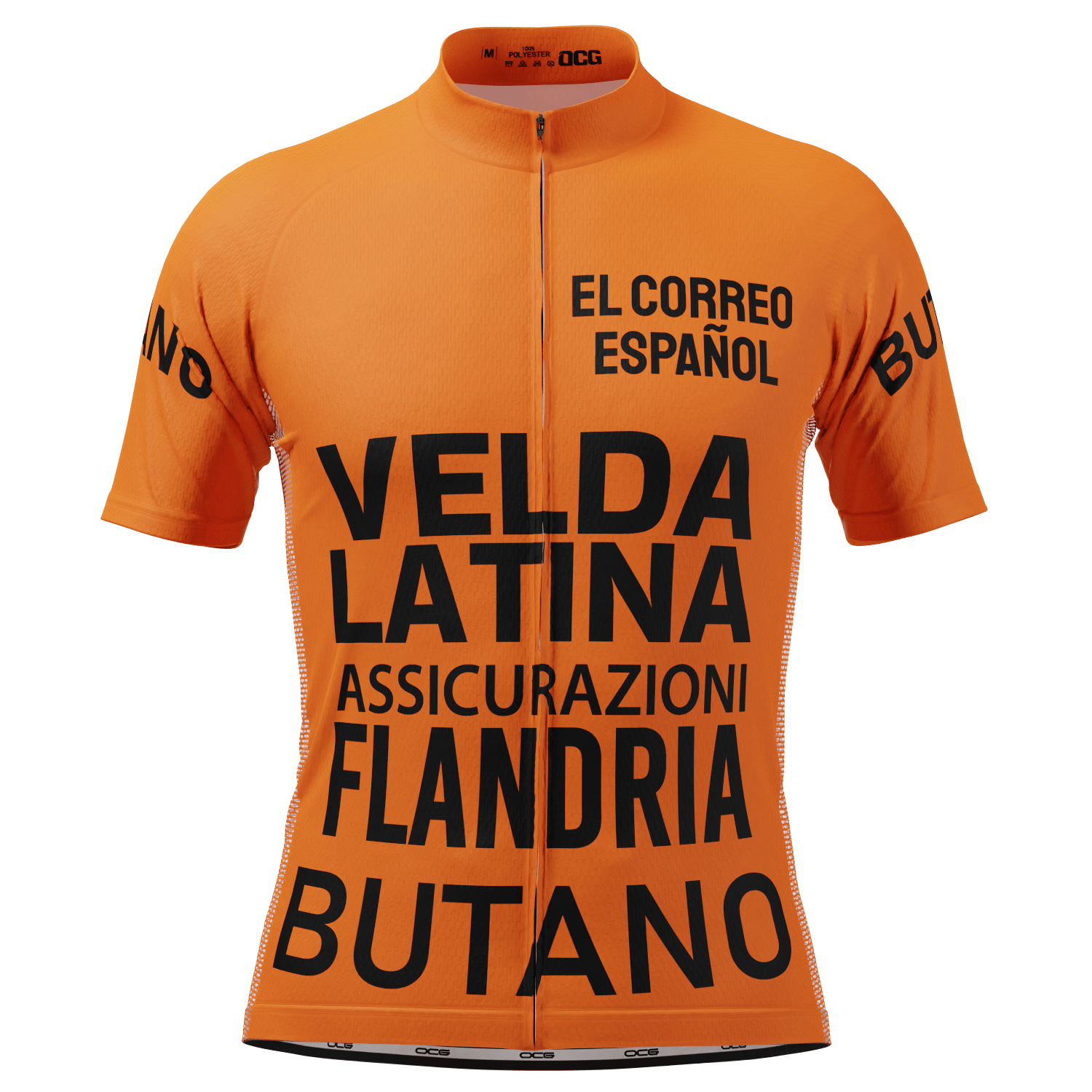 Men's Retro 1977 Flandria Maertens Vuelta a Espa��a Short Sleeve Cycling Jersey
