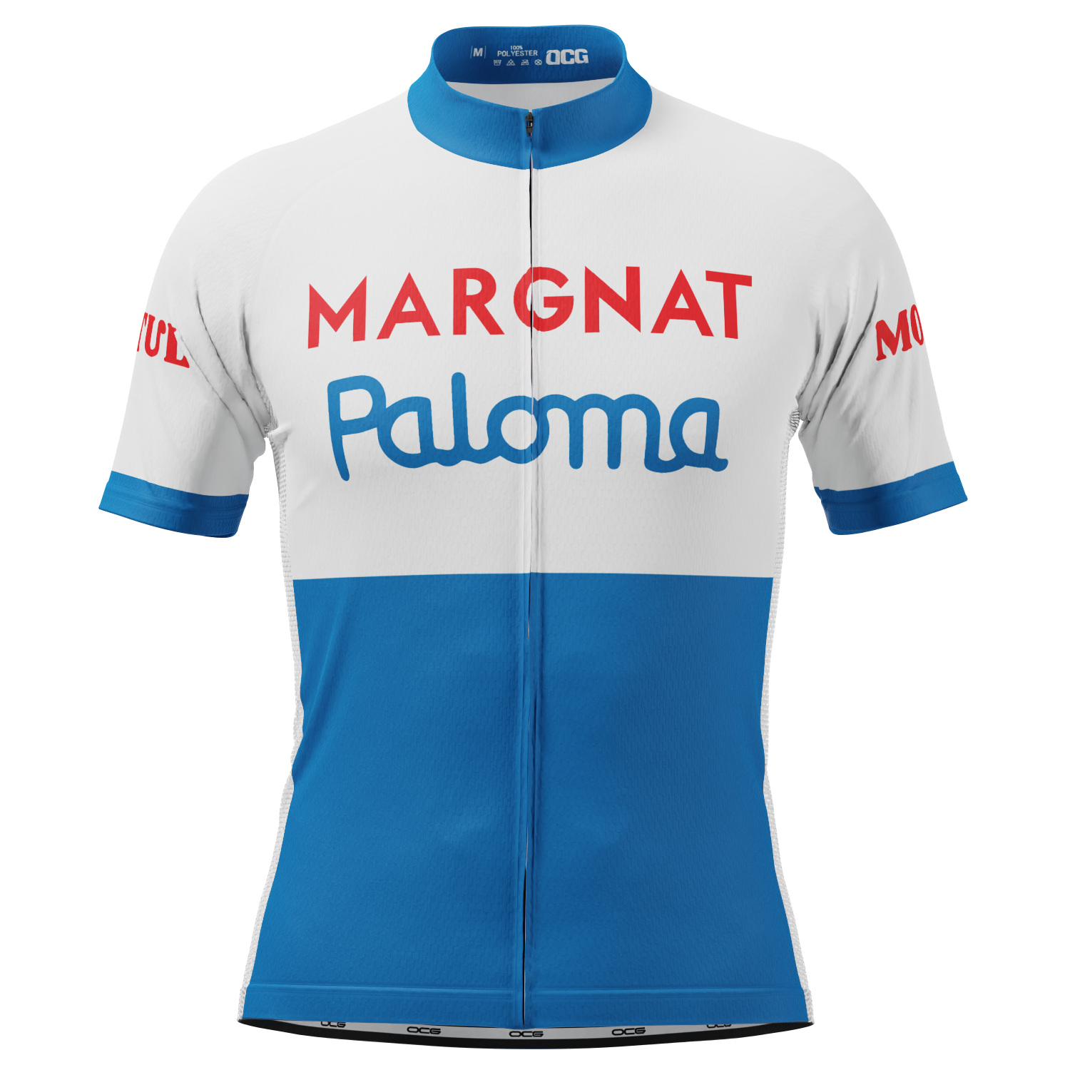 Men's Retro 1962 Team Margnat Paloma Short Sleeve Cycling Jersey