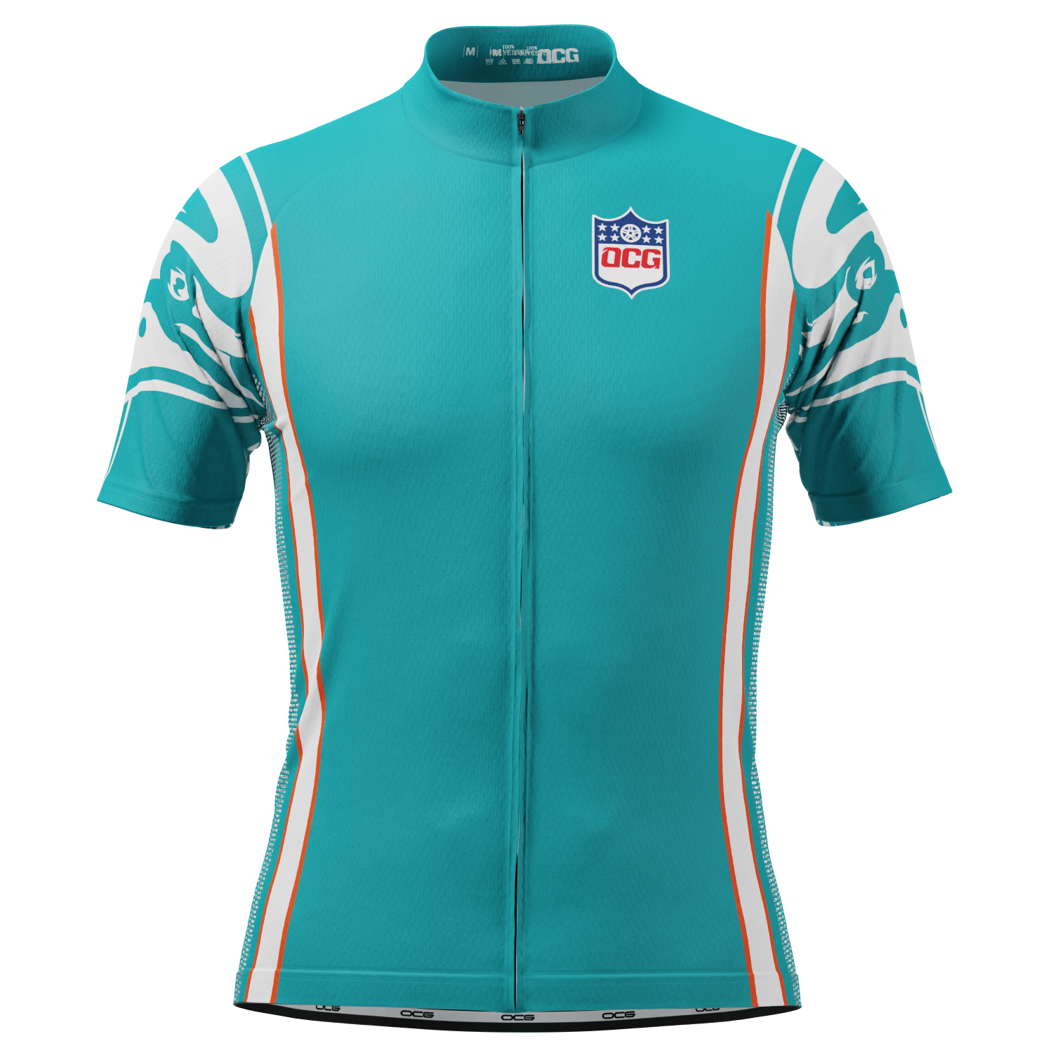 Men's Miami Football Short Sleeve Cycling Jersey