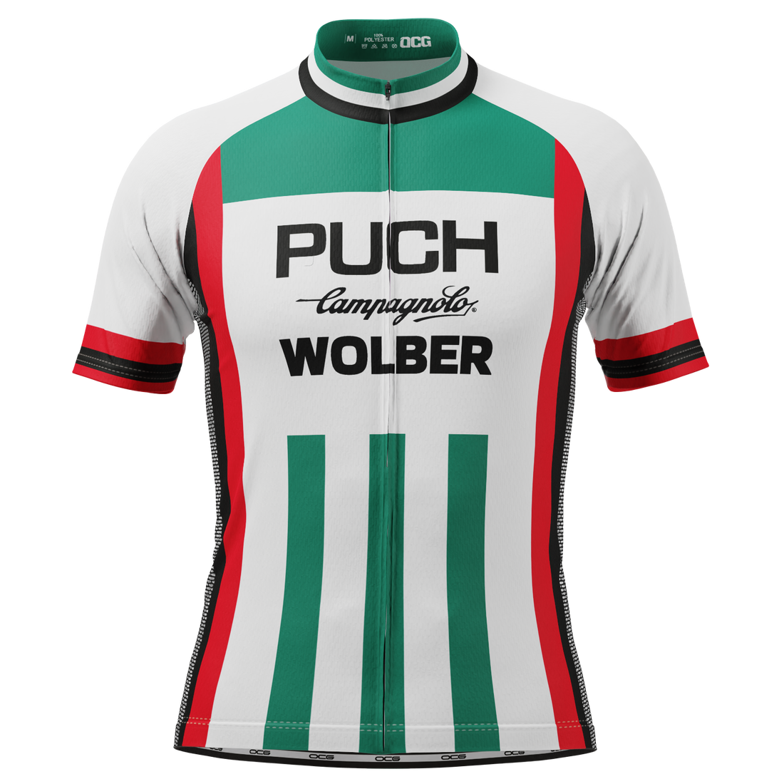 Men's Retro 1981 Puch Campagnolo Wolber Short Sleeve Cycling Jersey
