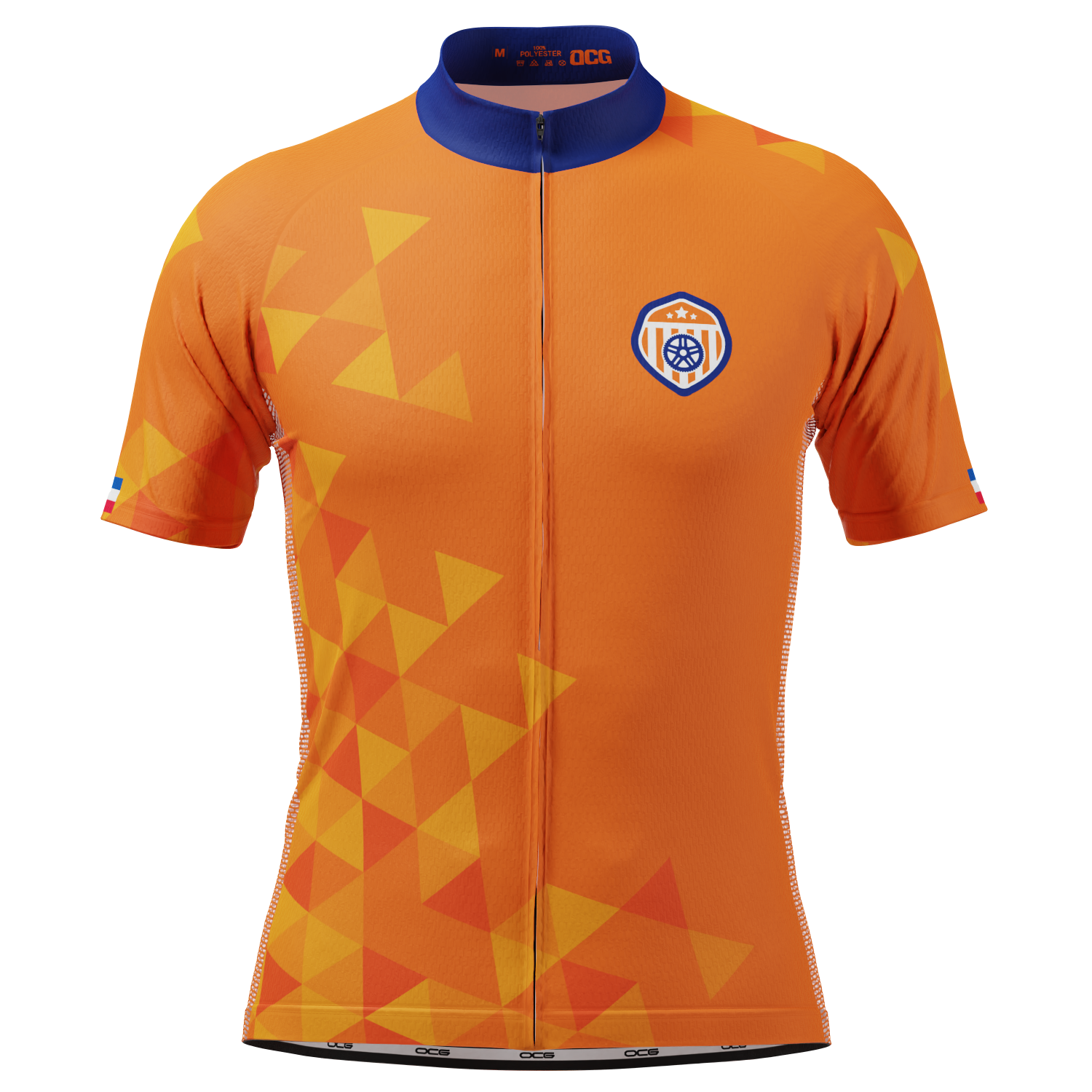 Men's Netherlands Soccer Short Sleeve Cycling Jersey