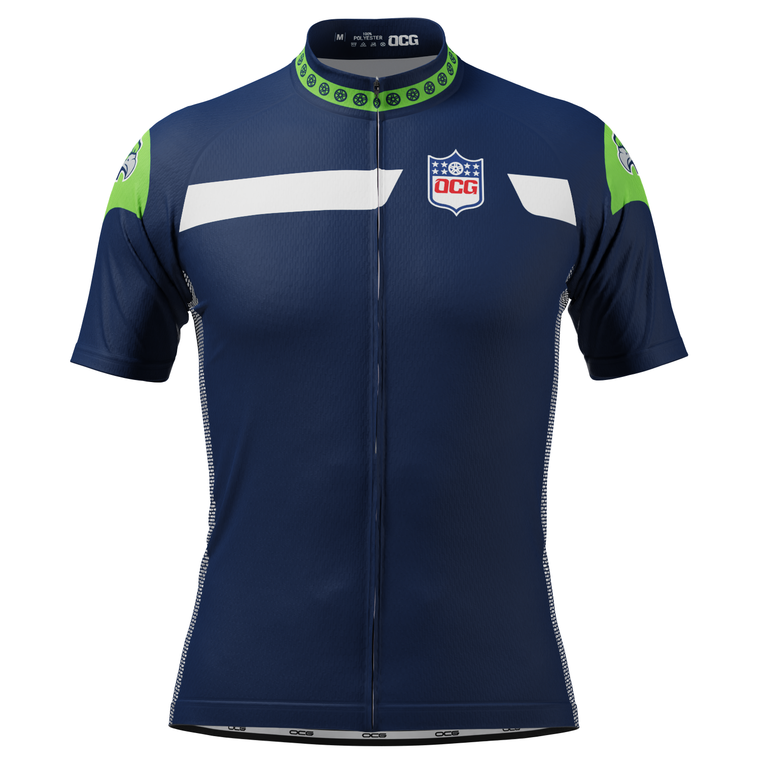 Men's Seattle Football Short Sleeve Cycling Jersey