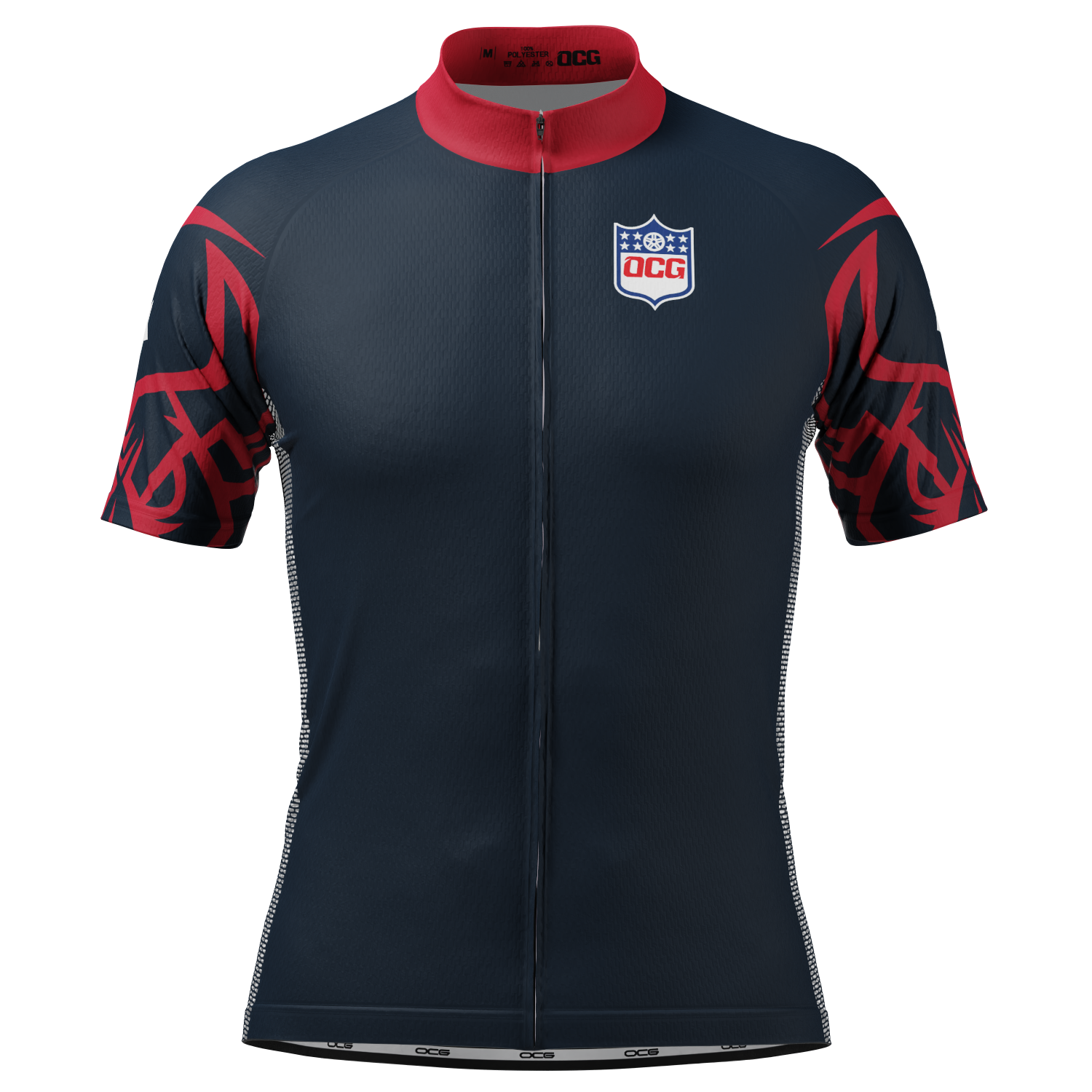 Men's Houston Football Short Sleeve Cycling Jersey