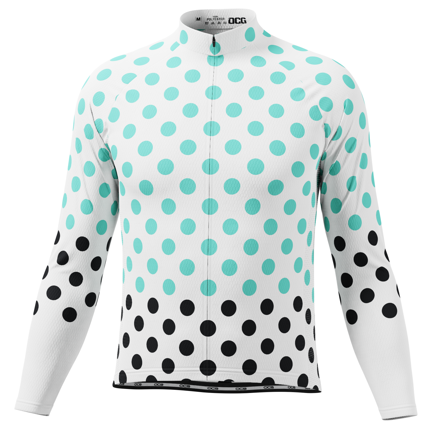 Men's Polka Dots Long Sleeve Cycling Jersey