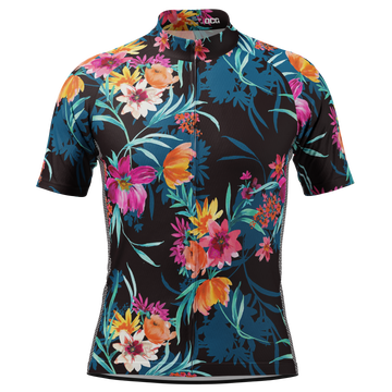 Men's Tropical Bloom Short Sleeve Cycling Jersey