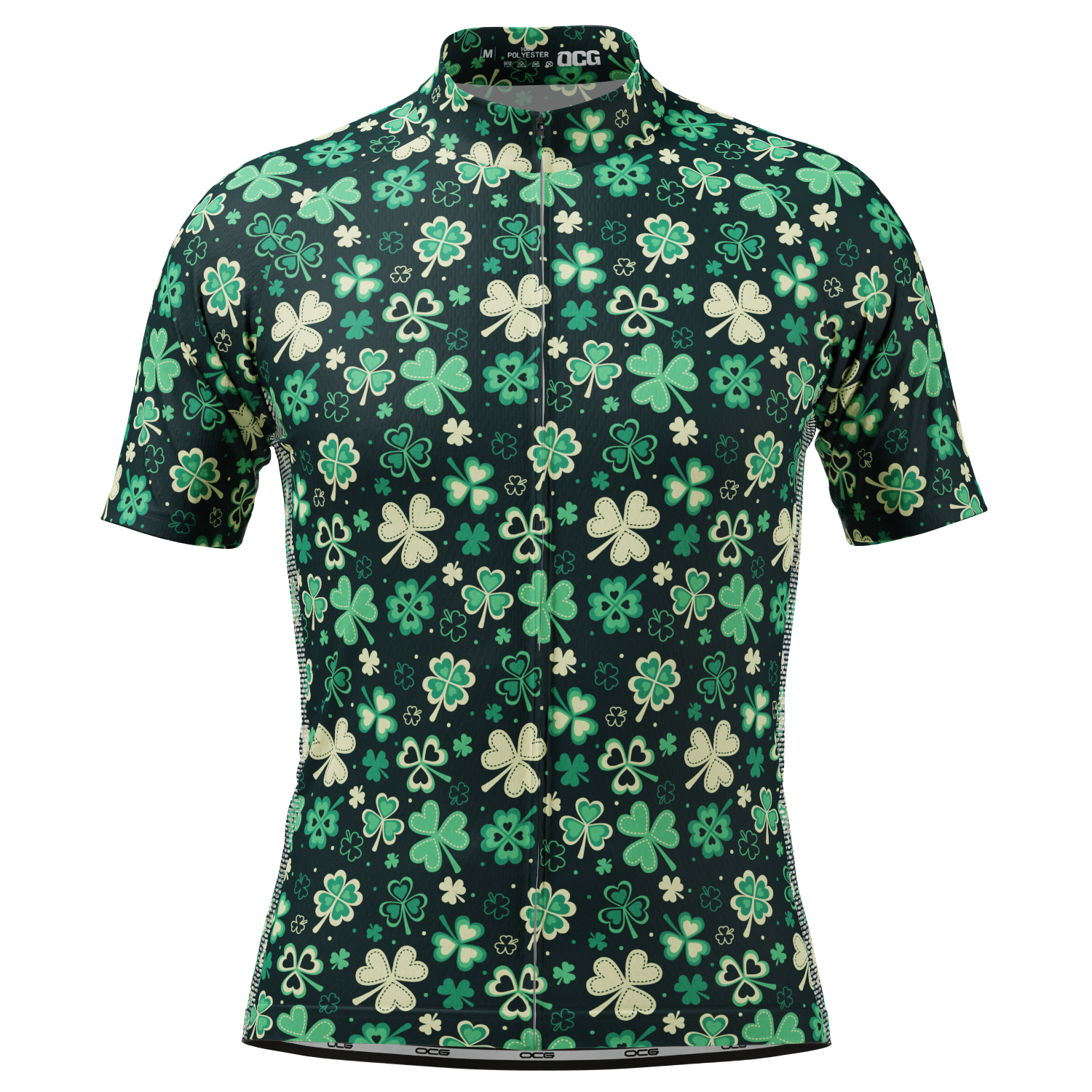 Men's Shamrocks & Clovers Short Sleeve Cycling Jersey