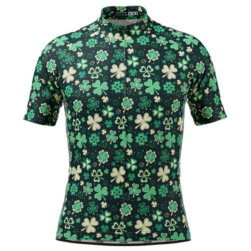 Men's Shamrocks & Clovers Short Sleeve Cycling Jersey