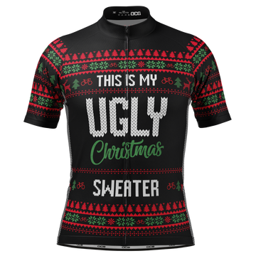 Men's This is my Ugly Christmas Sweater Short Sleeve Cycling Jersey