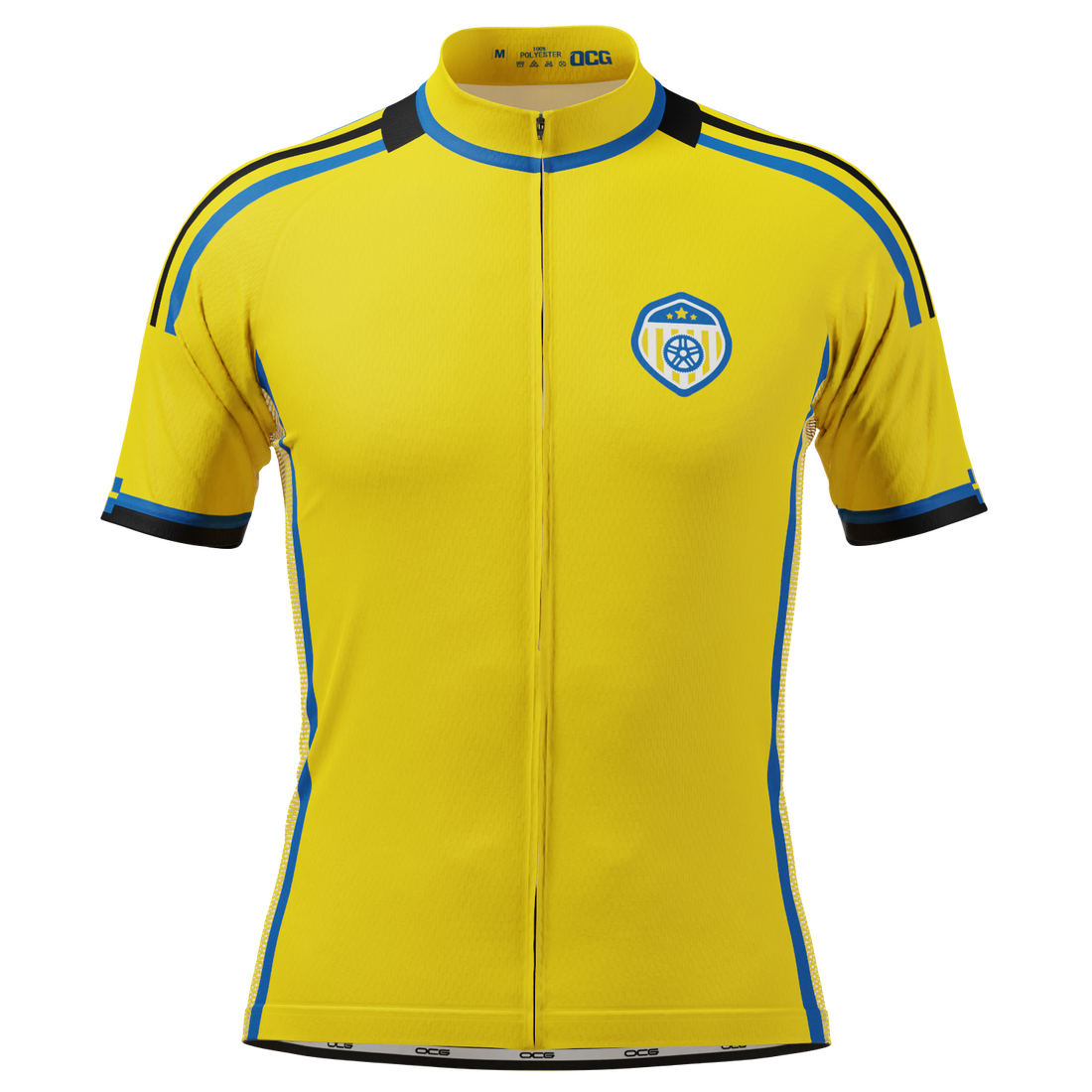 Men's Sweden Soccer Short Sleeve Cycling Jersey