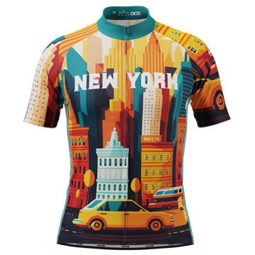 Men's Around The World - New York Short Sleeve Cycling Jersey