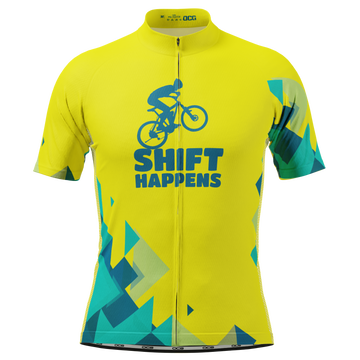 Men's Shift Happens, Embrace It In Style! Short Sleeve Cycling Jersey