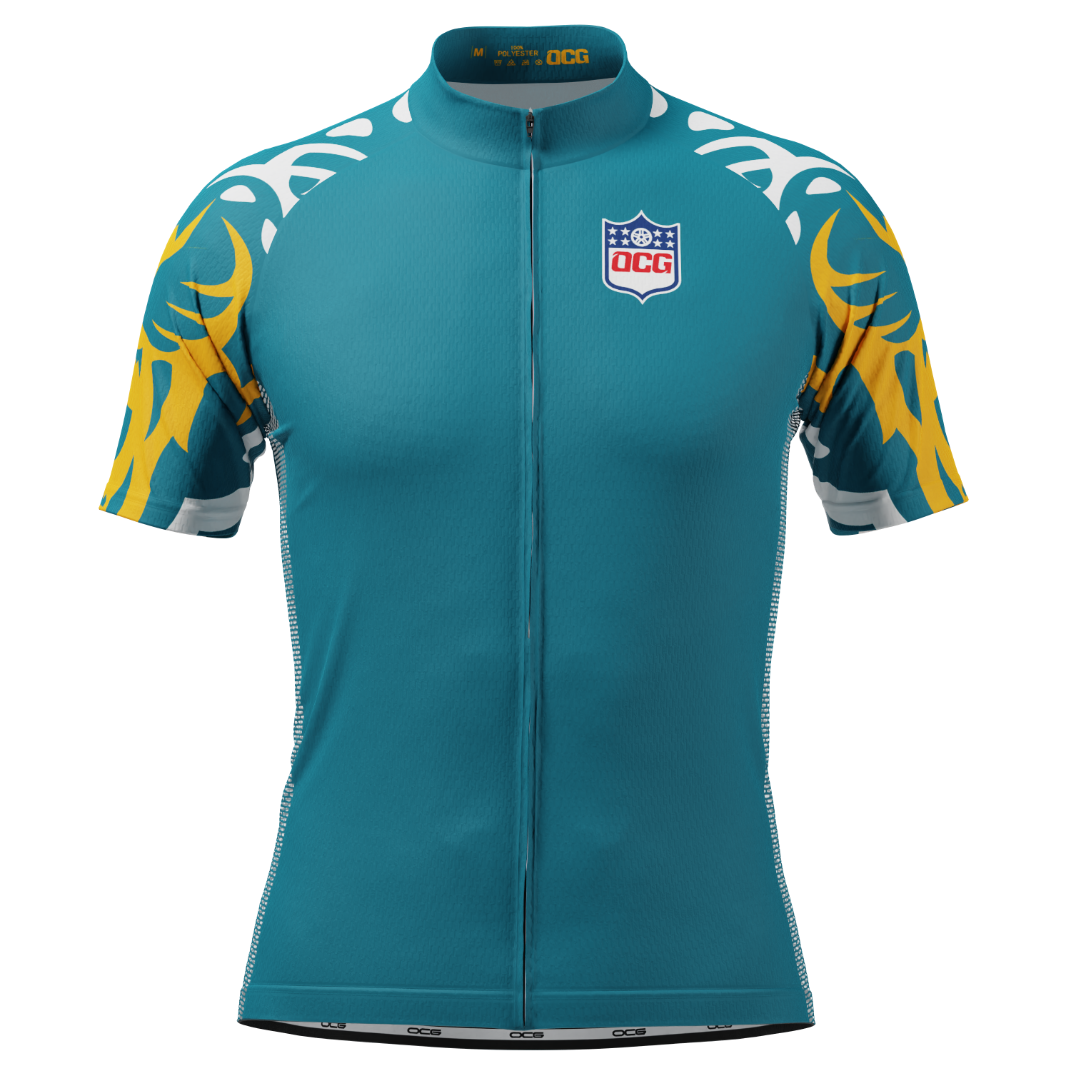 Men's Jacksonville Football Short Sleeve Cycling Jersey