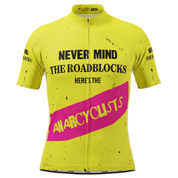 Men's Never Mind The Roadblocks Short Sleeve Cycling Jersey