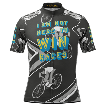 Men's I am Not Here To Win Races Short Sleeve Cycling Jersey