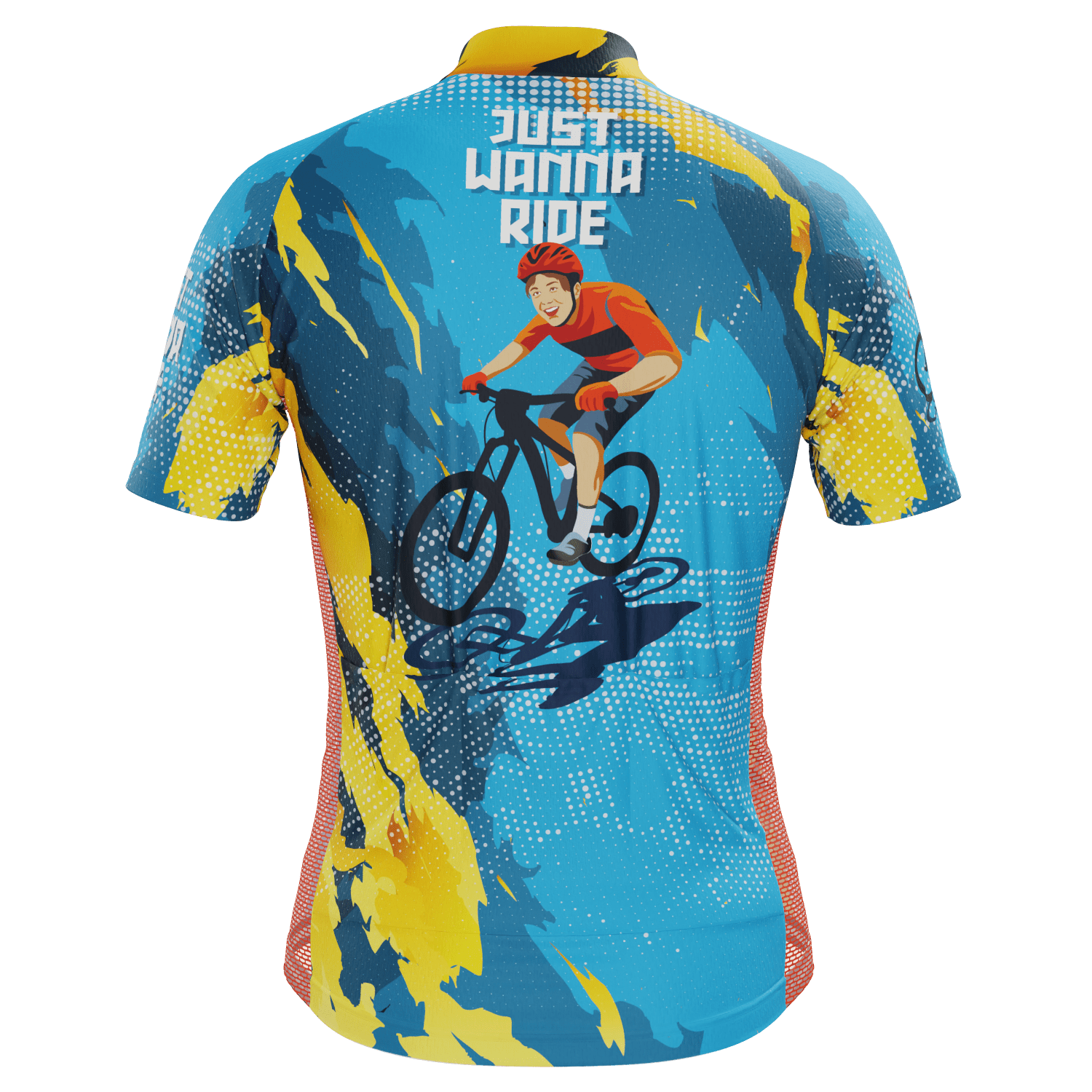 Men's Just Wanna Ride Short Sleeve Cycling Jersey