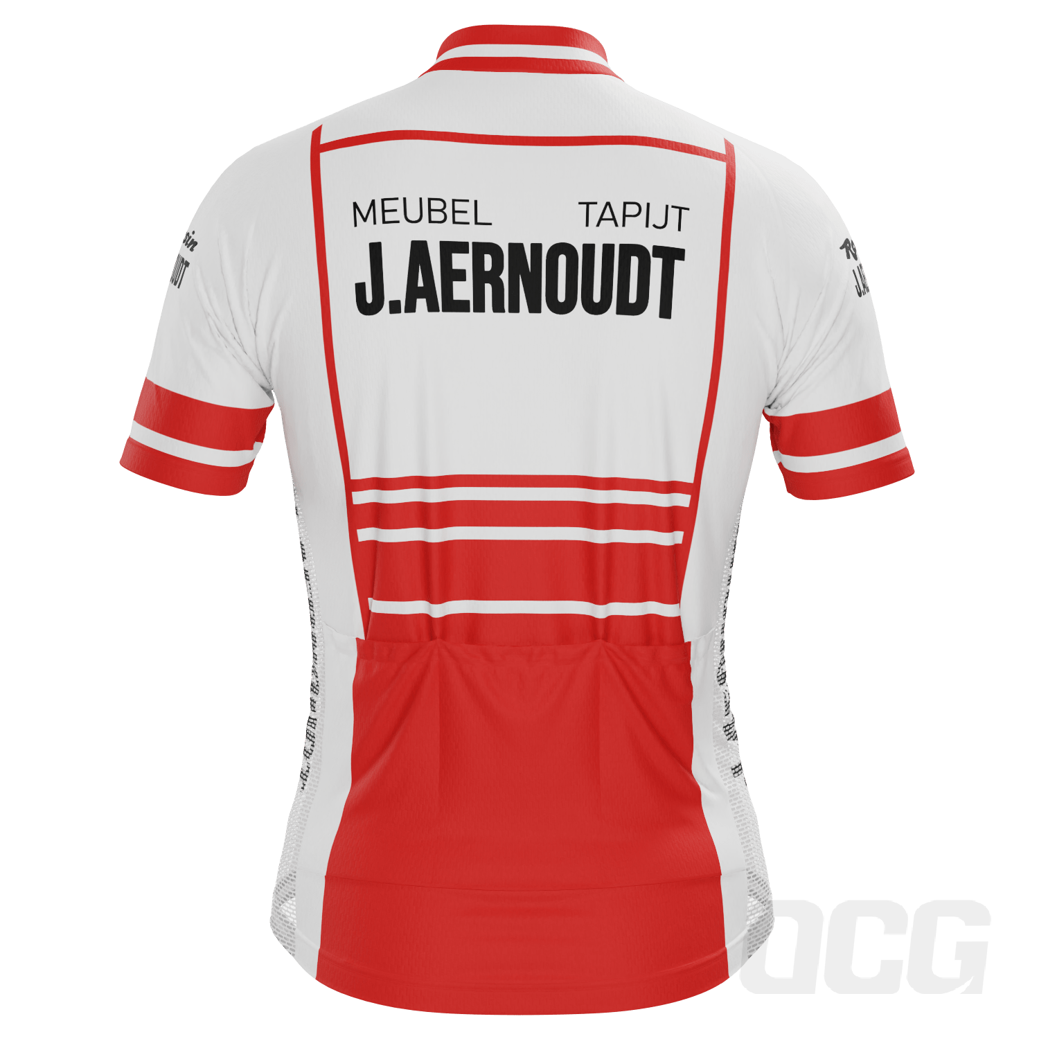 Men's Retro 1983 Jacky Aernoudt Rosin Short Sleeve Cycling Jersey