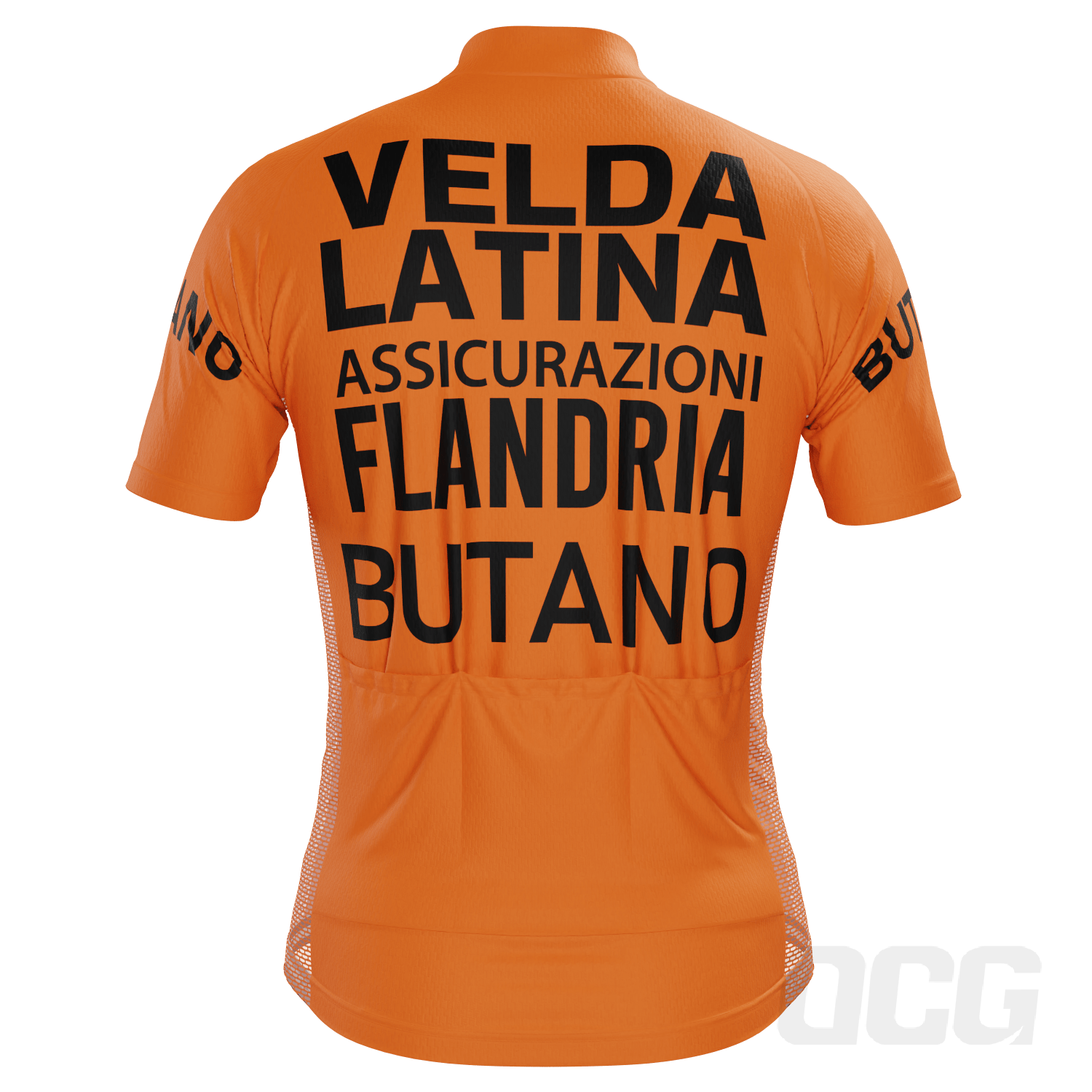 Men's Retro 1977 Flandria Maertens Vuelta a Espa��a Short Sleeve Cycling Jersey