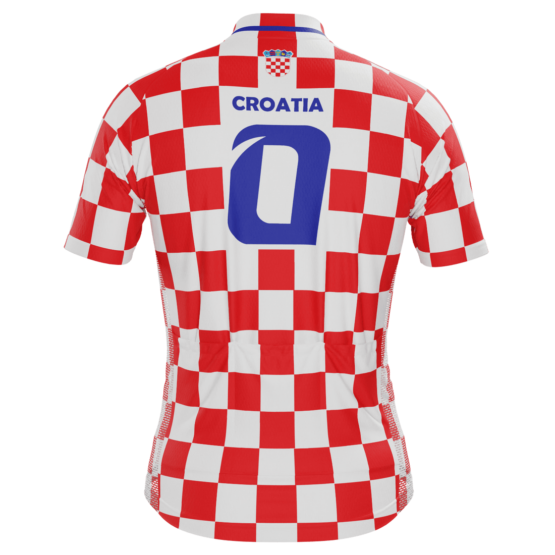Men's Croatia Soccer Short Sleeve Cycling Jersey