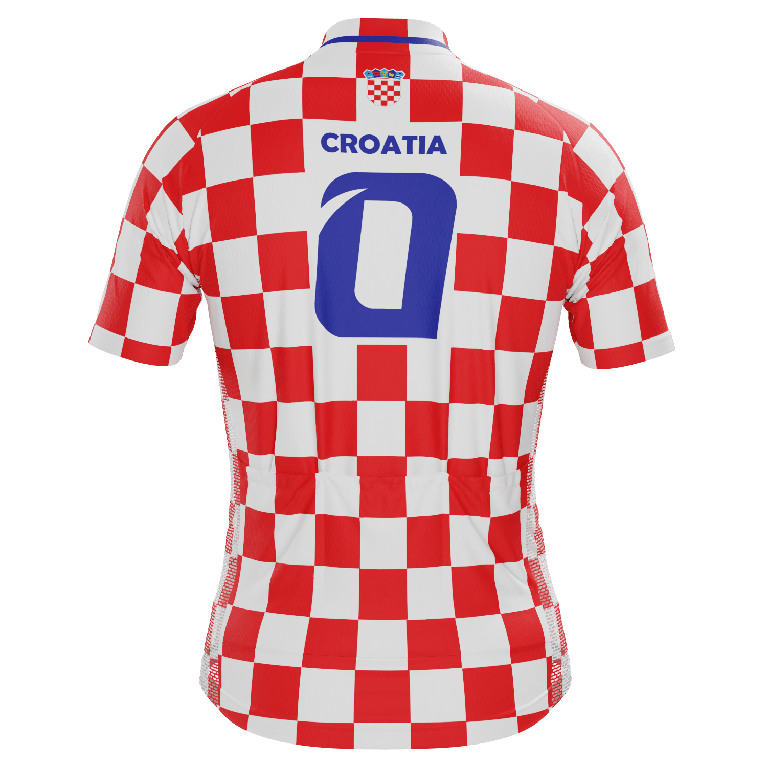 Men's Croatia Soccer Short Sleeve Cycling Jersey