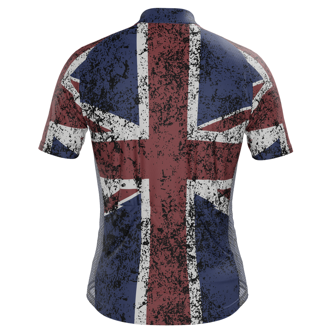 Men's UK Distressed Union Jack Short Sleeve Cycling Jersey