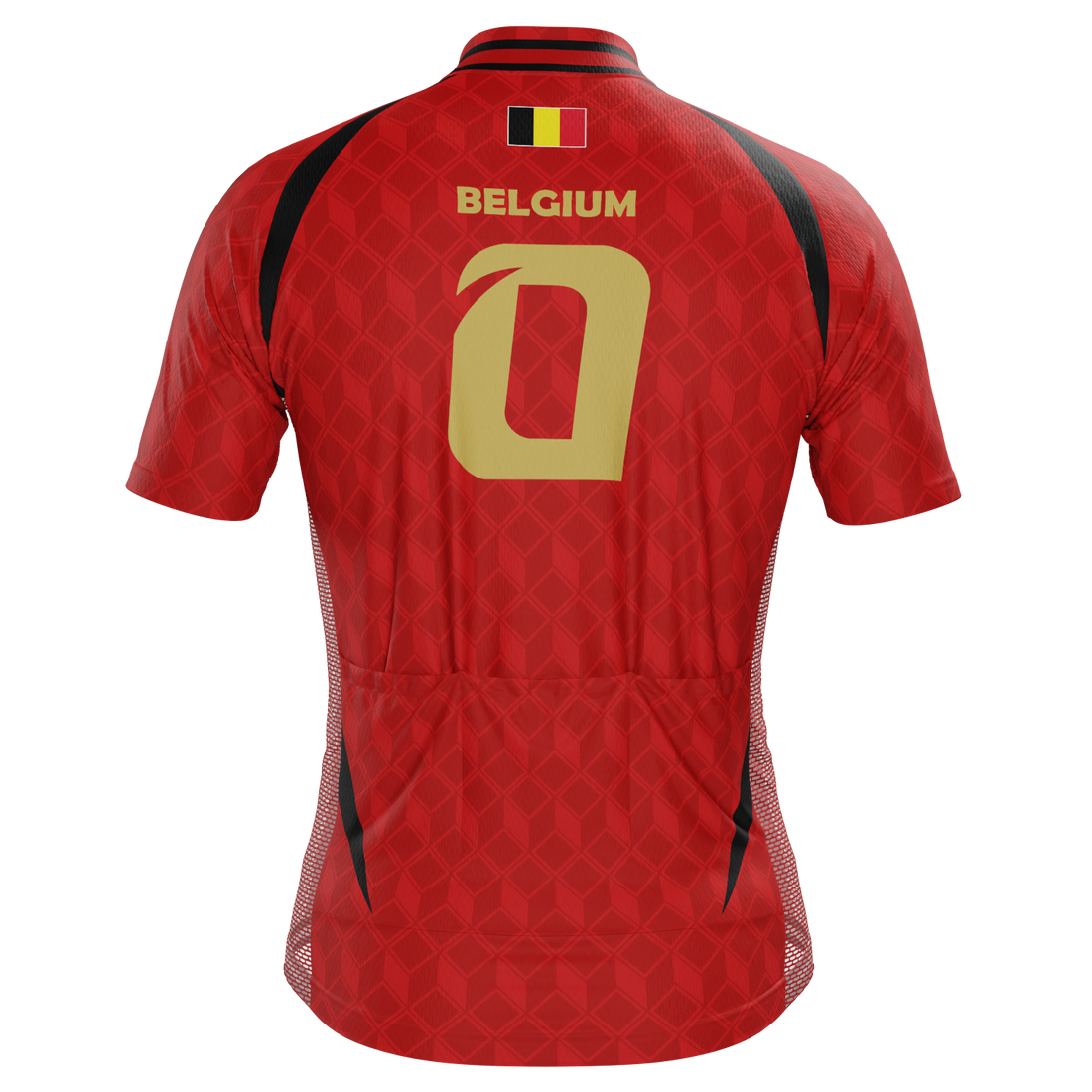 Men's Belgium Soccer Short Sleeve Cycling Jersey