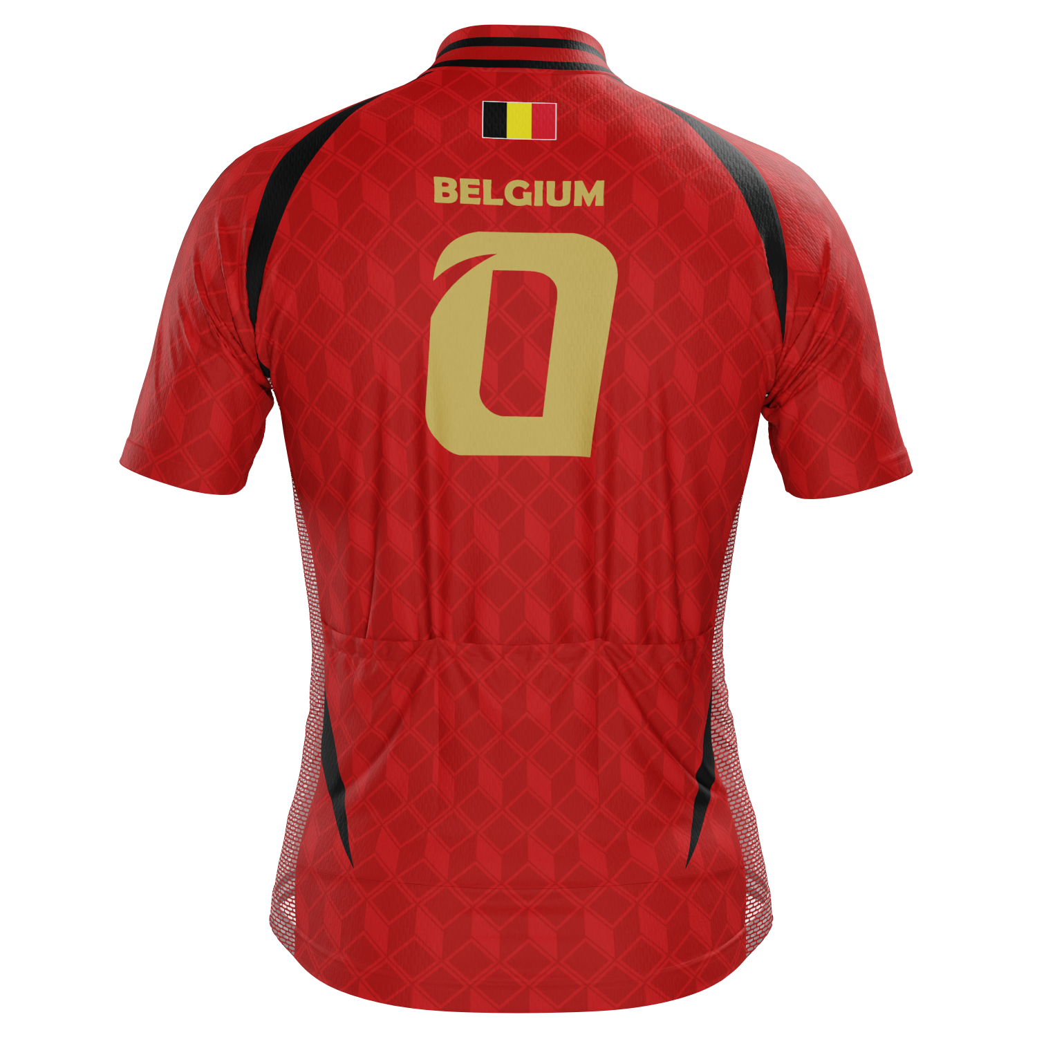 Men's Belgium Soccer Short Sleeve Cycling Jersey