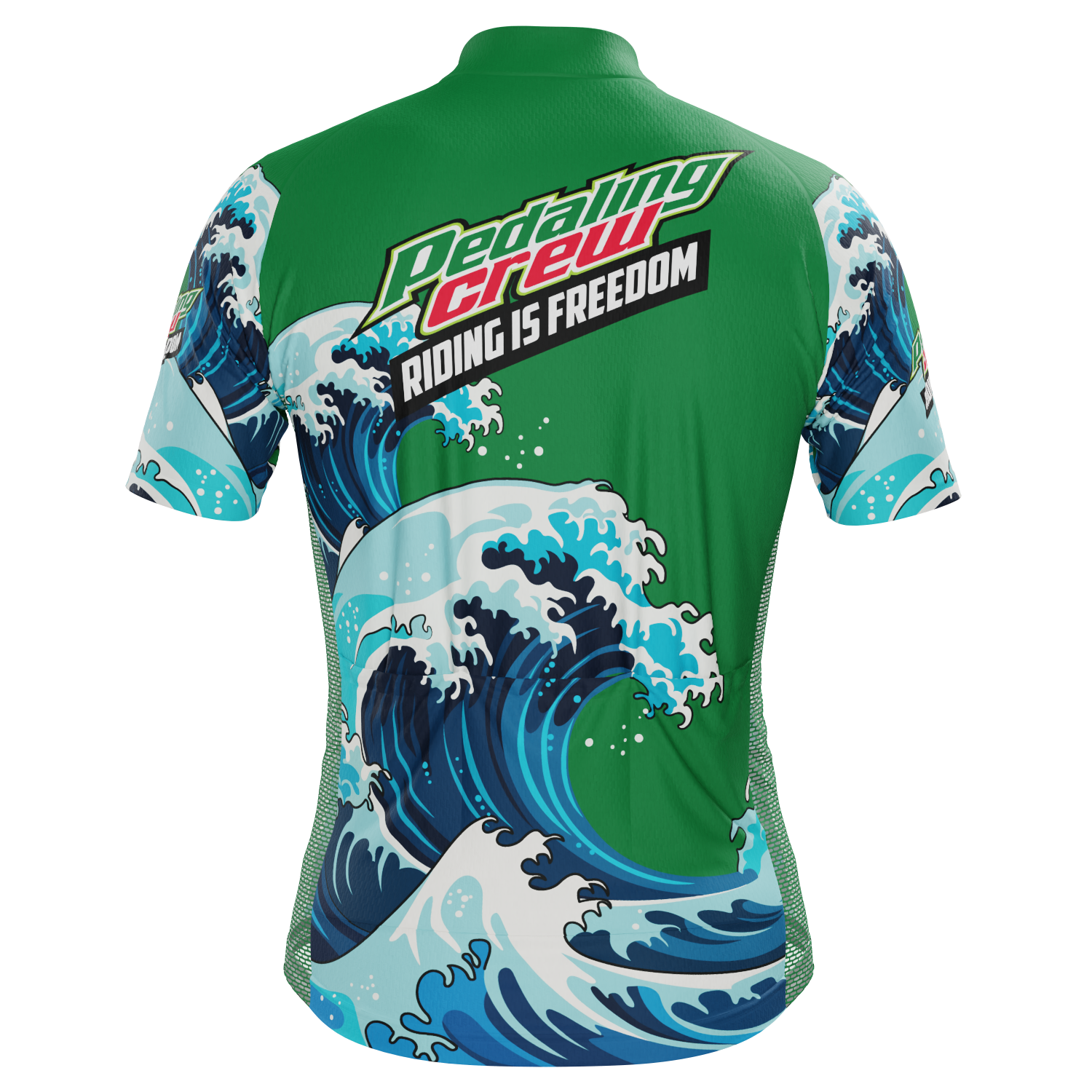 Men's Pedaling Crew - Riding Is Freedom Short Sleeve Cycling Jersey