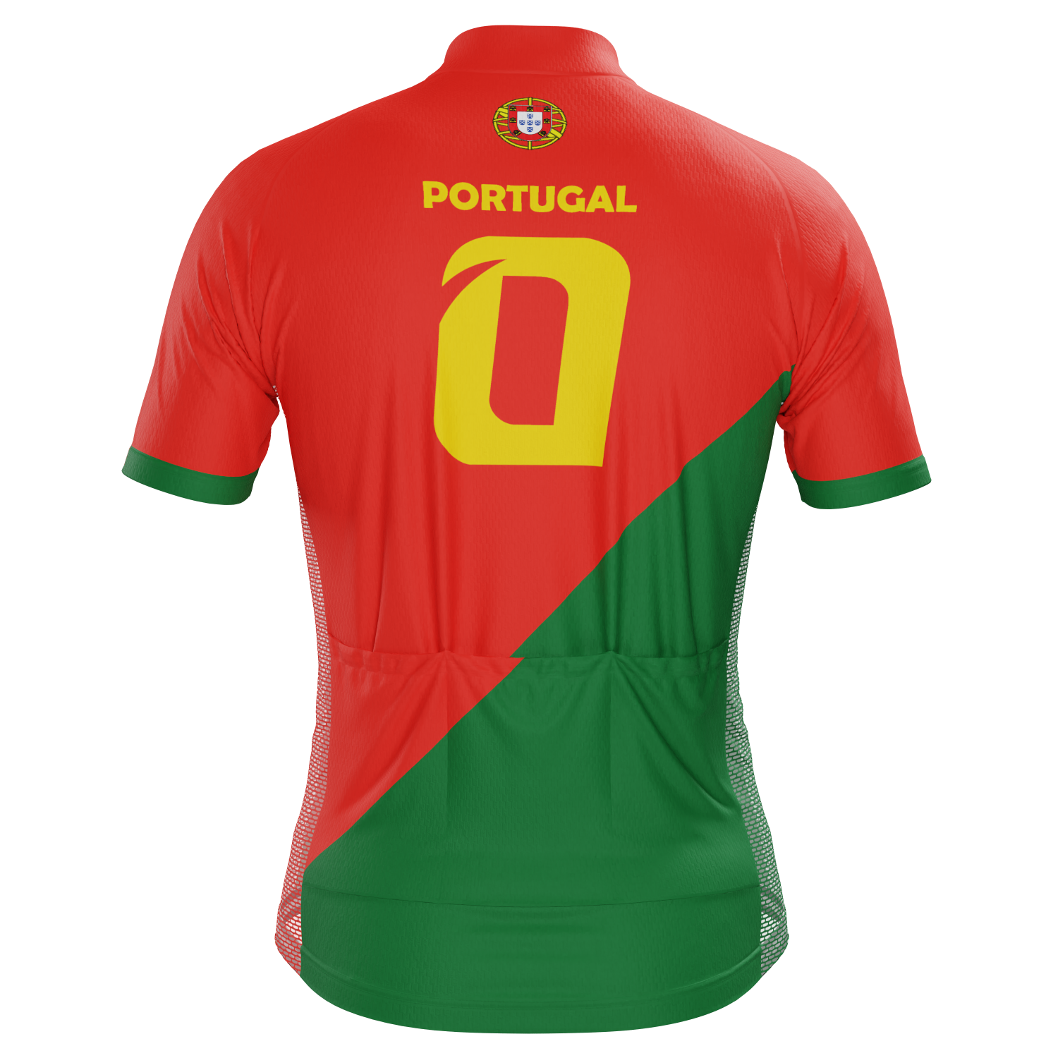 Men's Portugal Soccer Short Sleeve Cycling Jersey