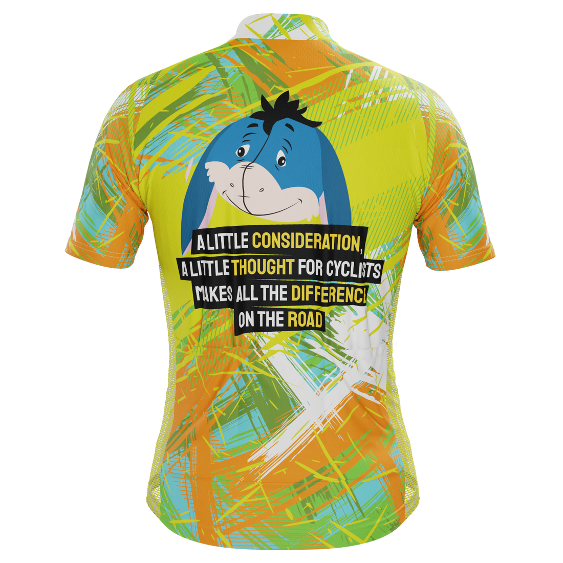 Men's Eeyore On The Road Short Sleeve Cycling Jersey