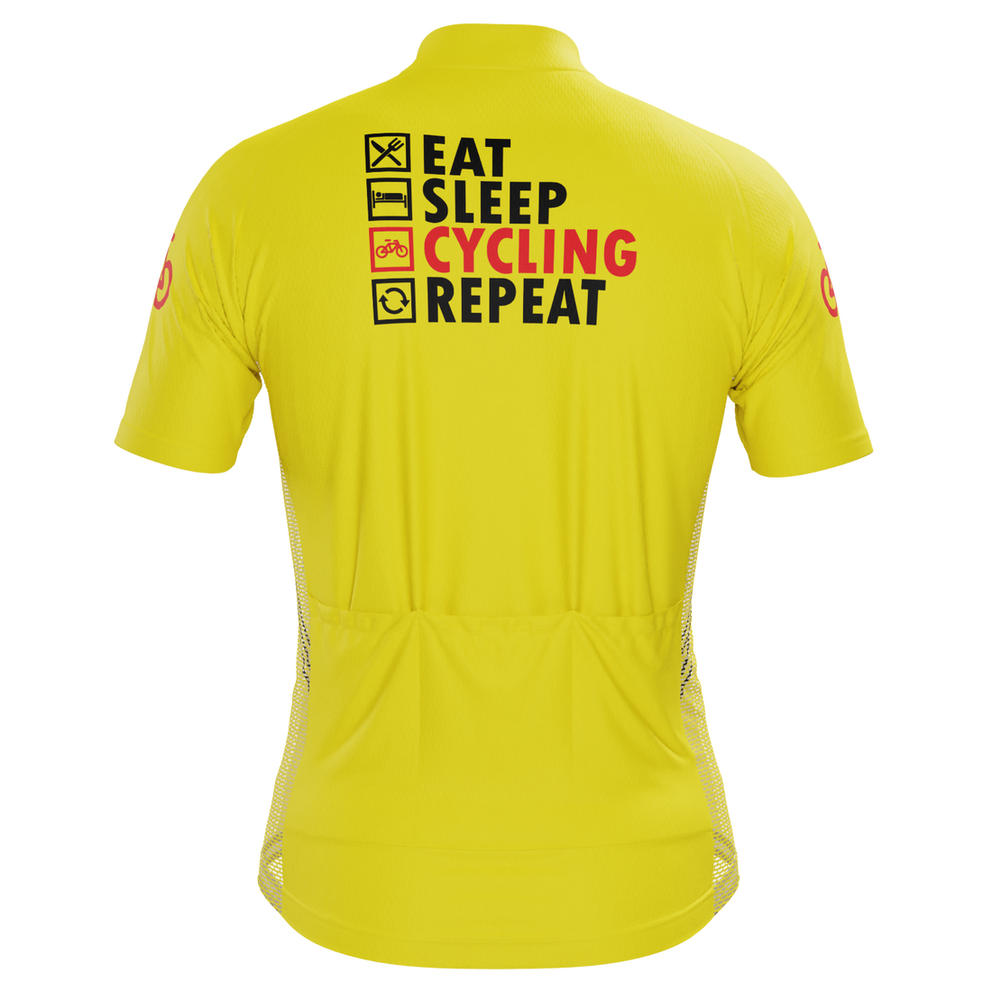 Men's Eat, Sleep, Cycling, Repeat Short Sleeve Cycling Jersey