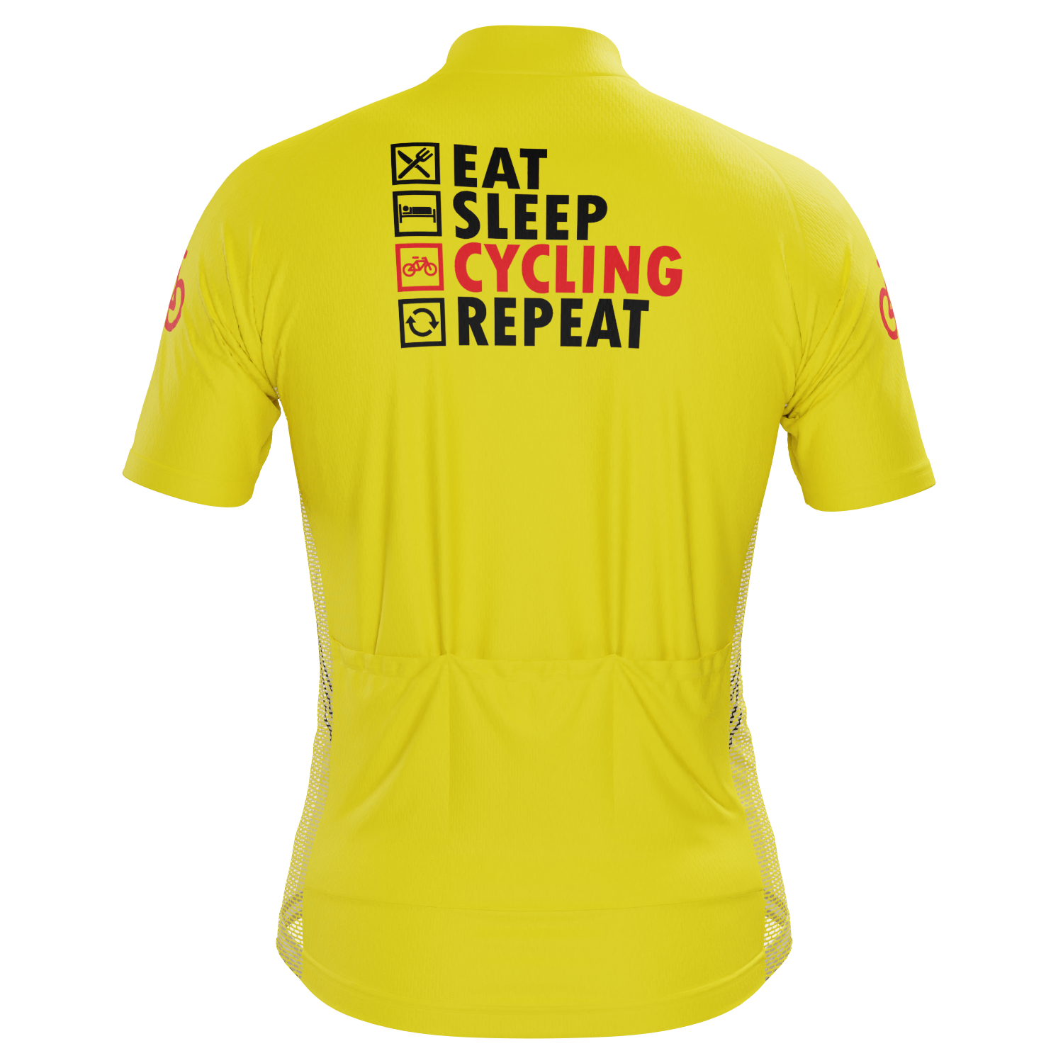 Men's Eat, Sleep, Cycling, Repeat Short Sleeve Cycling Jersey