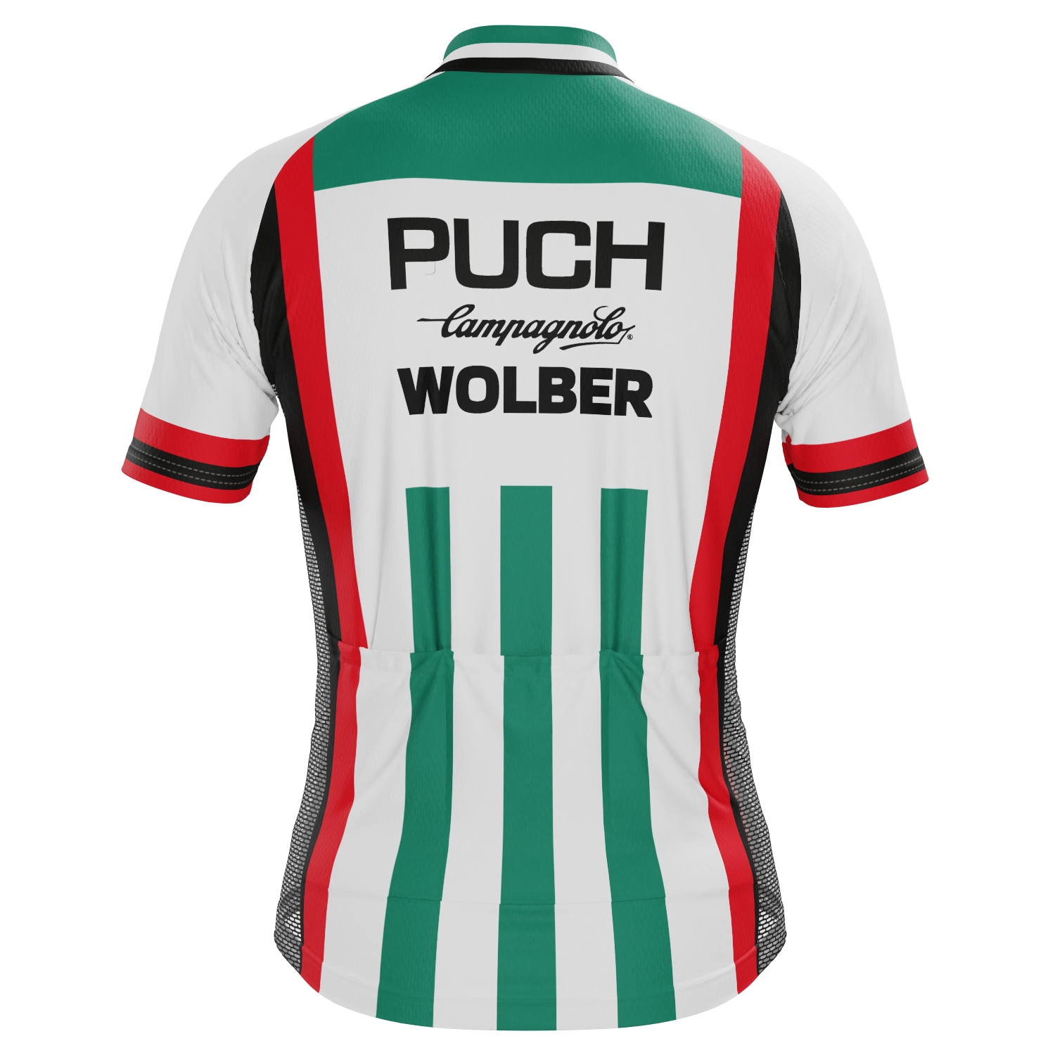 Men's Retro 1981 Puch Campagnolo Wolber Short Sleeve Cycling Jersey
