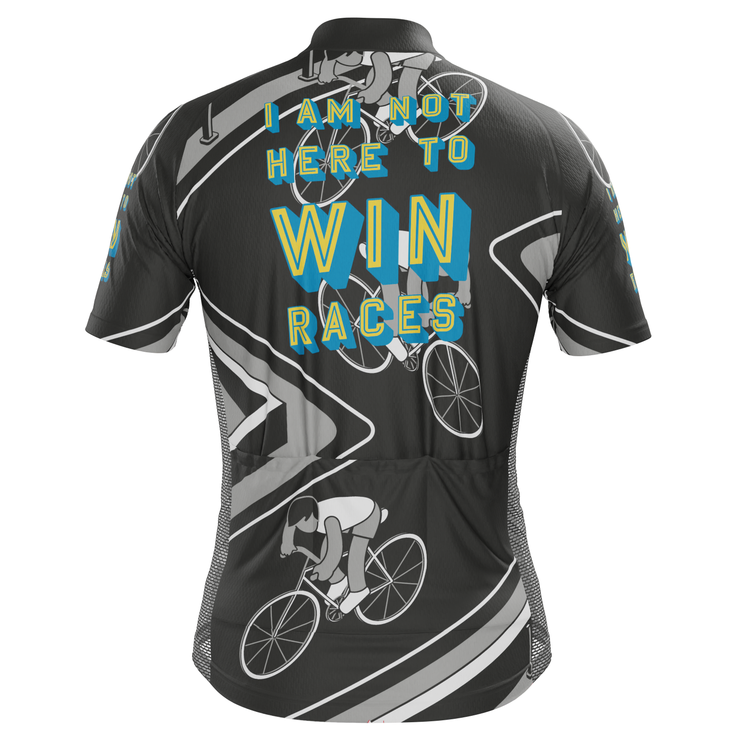 Men's I am Not Here To Win Races Short Sleeve Cycling Jersey