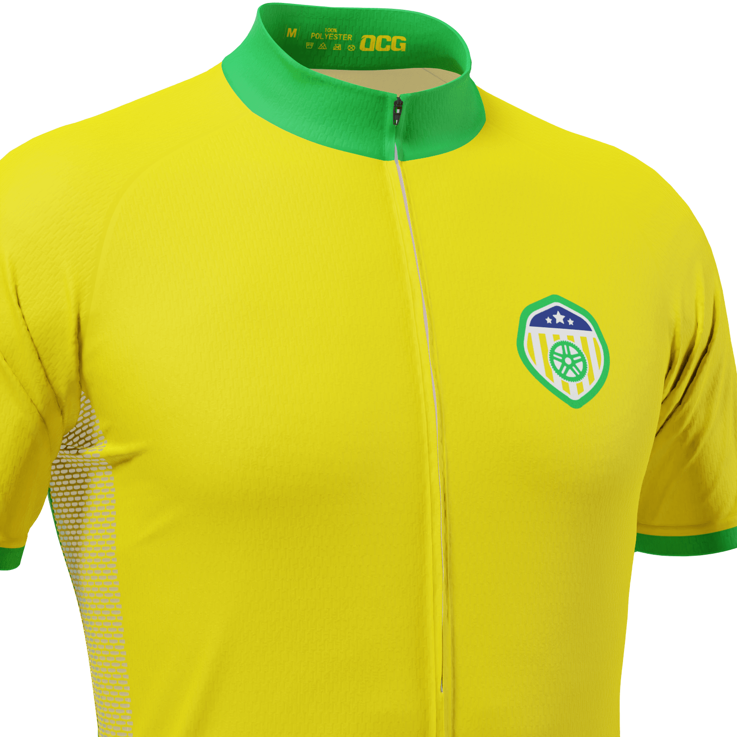 Men's Brazil Soccer Short Sleeve Cycling Jersey