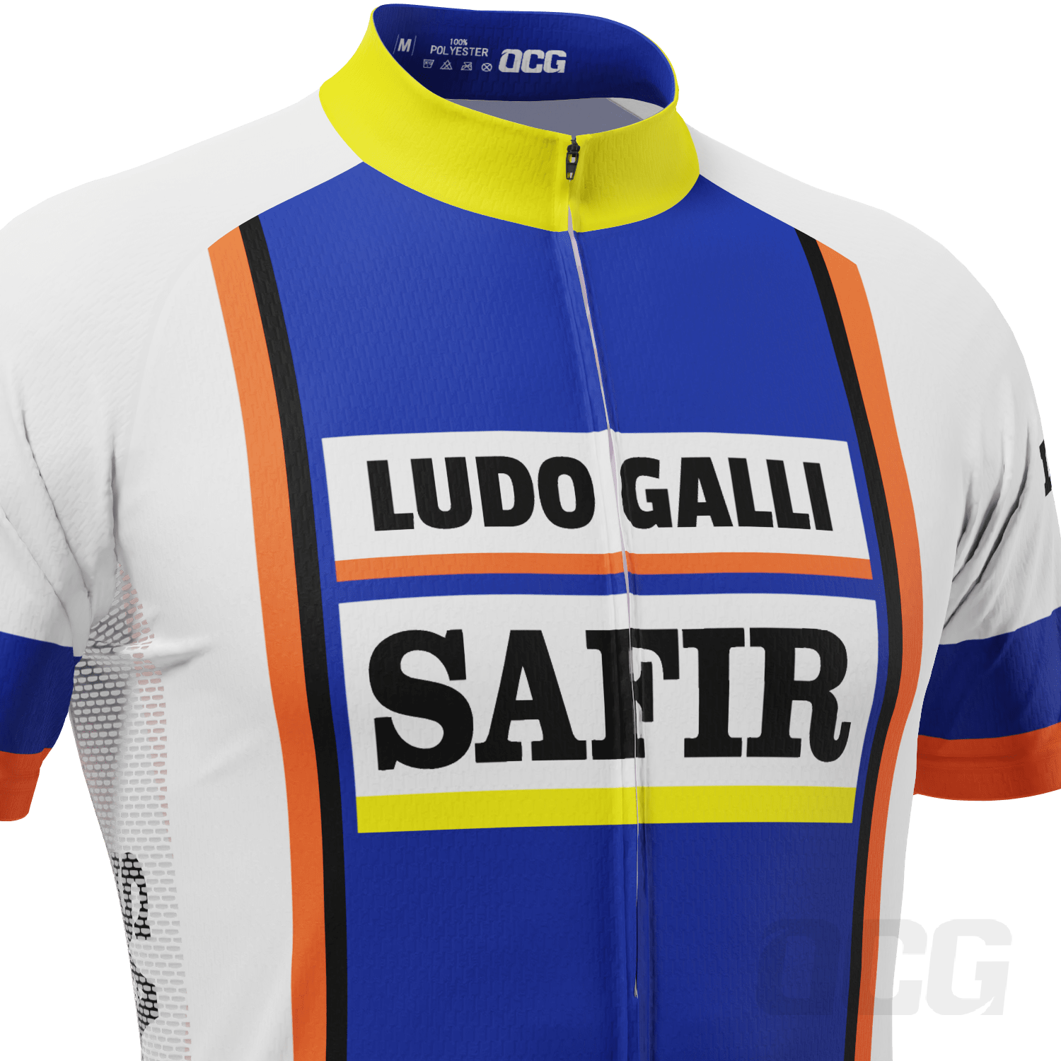 Men's Retro 1978 Ludo Safir  Short Sleeve Cycling Jersey