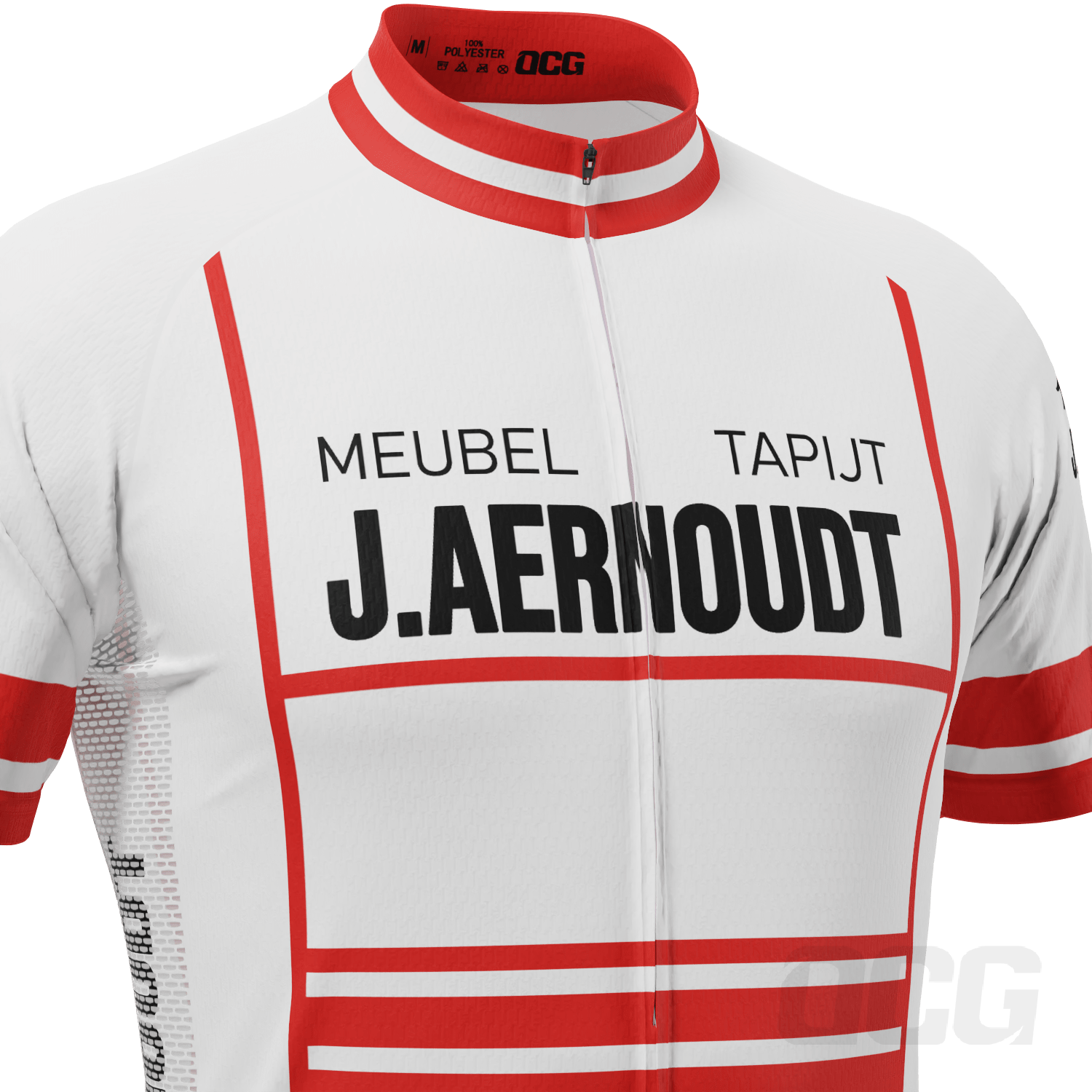 Men's Retro 1983 Jacky Aernoudt Rosin Short Sleeve Cycling Jersey