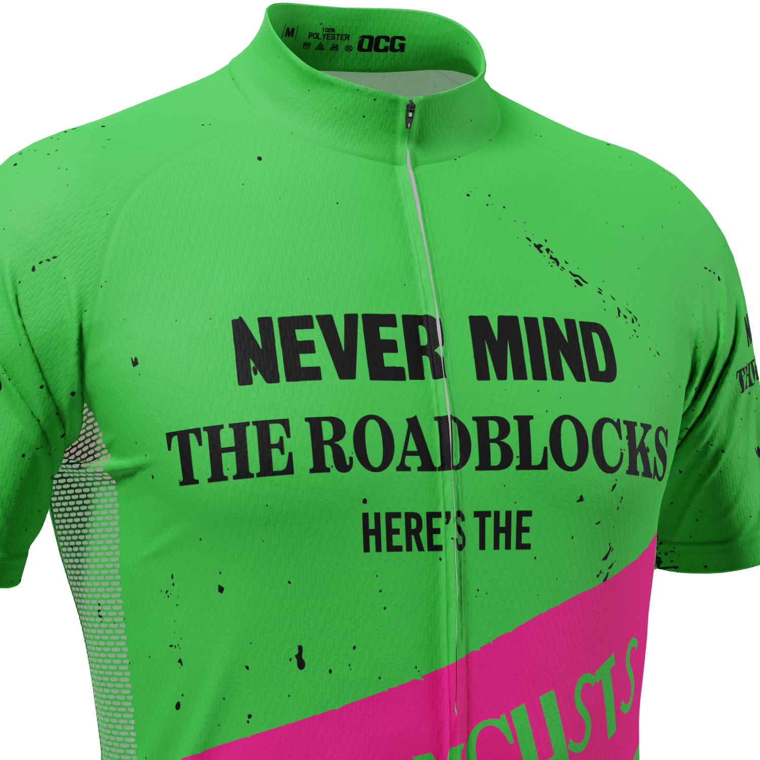 Men's Never Mind The Roadblocks Short Sleeve Cycling Jersey