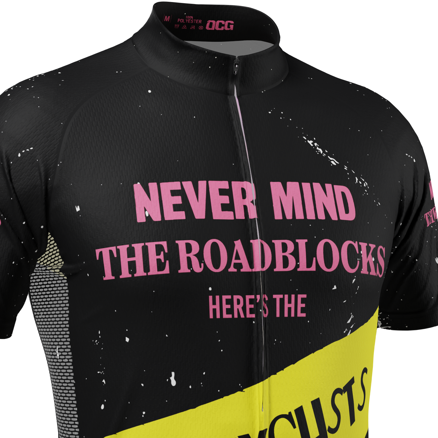 Men's Never Mind The Roadblocks Short Sleeve Cycling Jersey