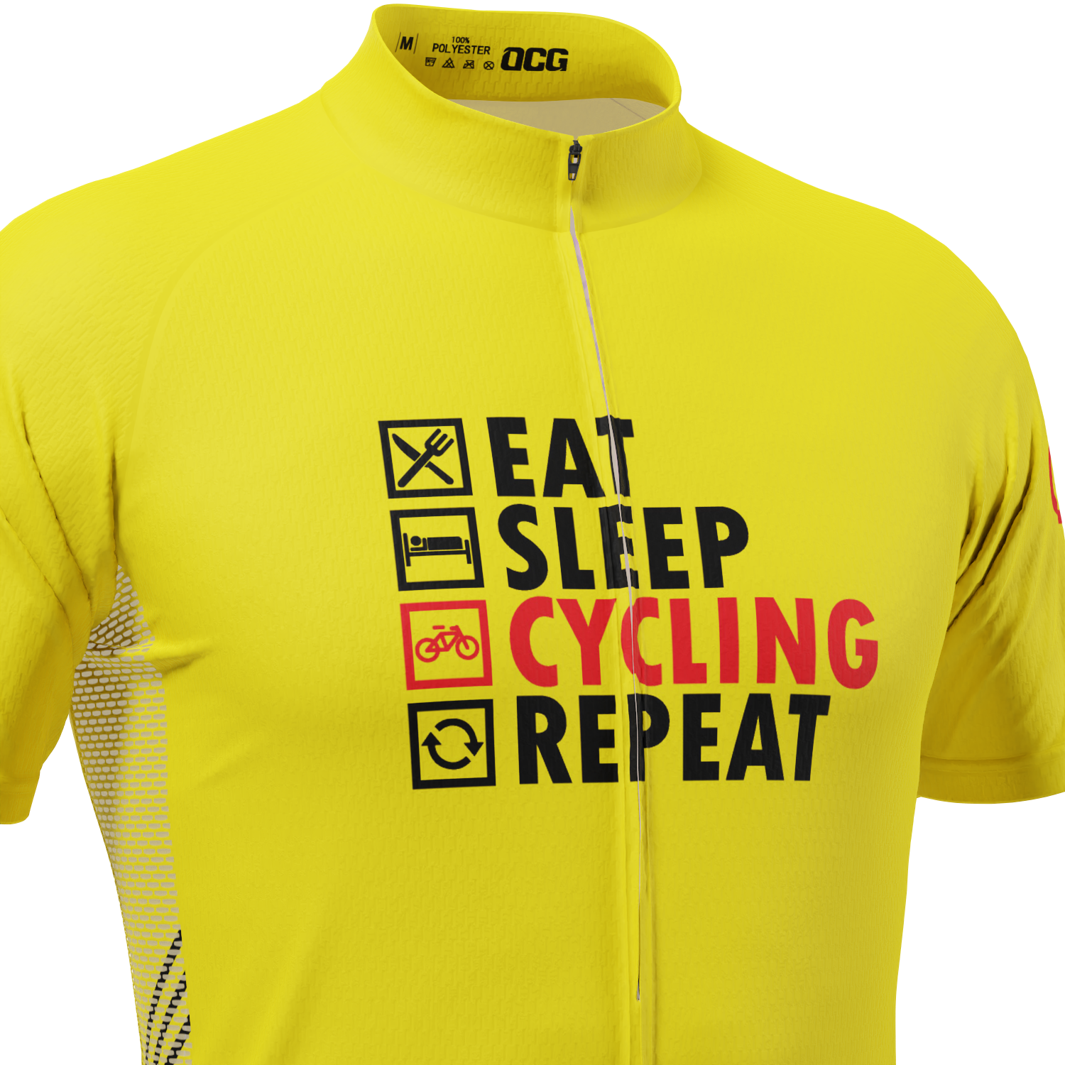 Men's Eat, Sleep, Cycling, Repeat Short Sleeve Cycling Jersey