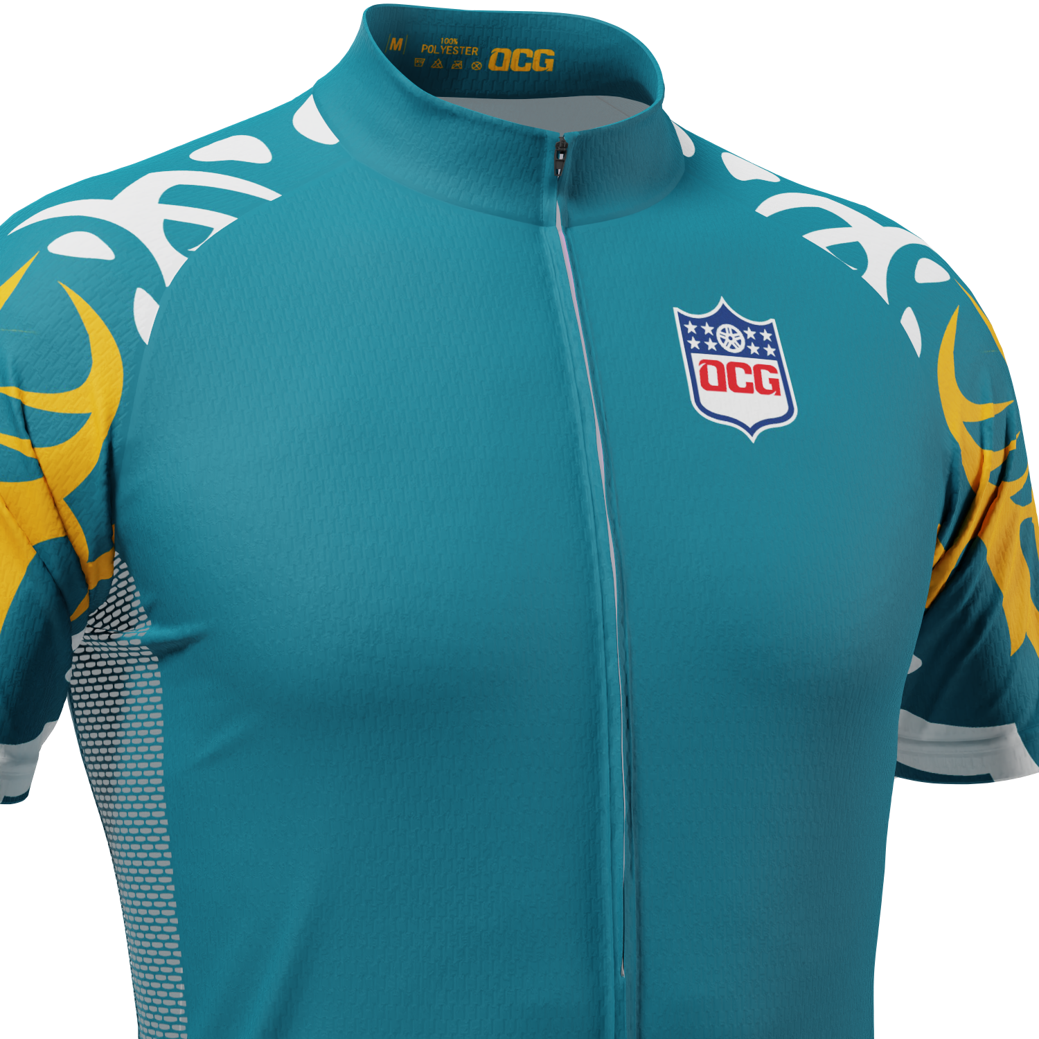 Men's Jacksonville Football Short Sleeve Cycling Jersey