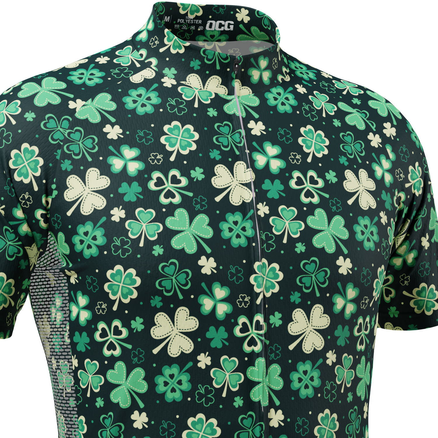 Men's Shamrocks & Clovers Short Sleeve Cycling Jersey