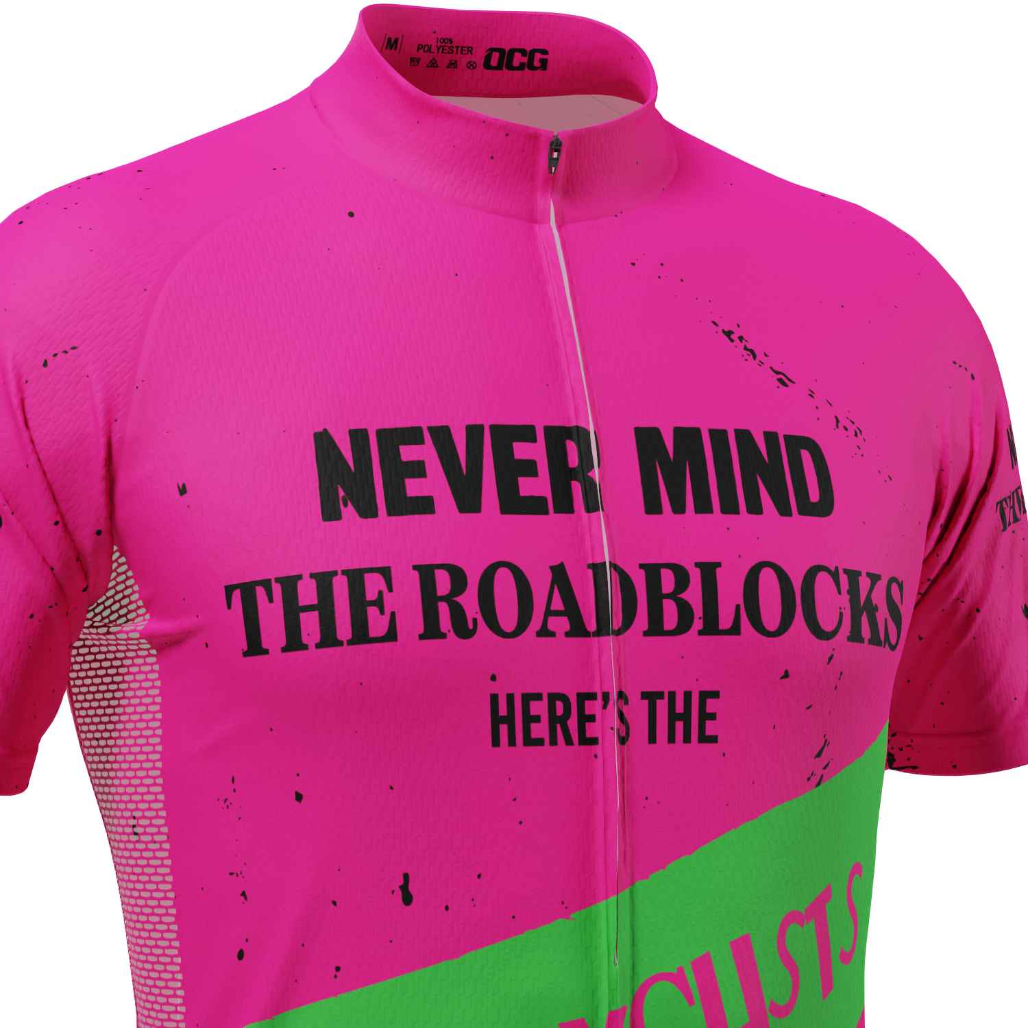 Men's Never Mind The Roadblocks Short Sleeve Cycling Jersey