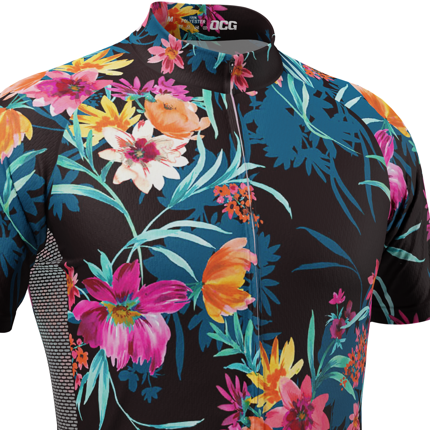 Men's Tropical Bloom Short Sleeve Cycling Jersey