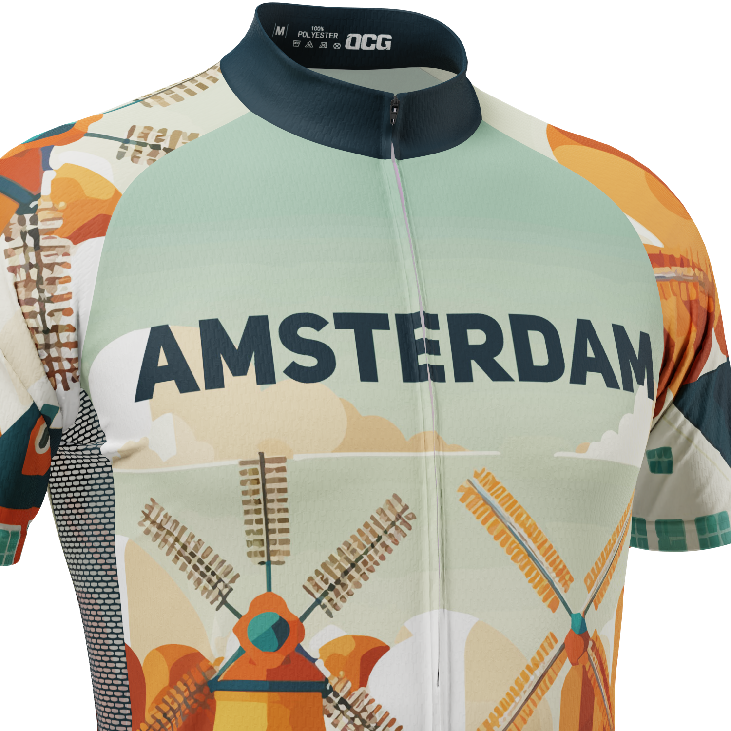 Men's Around The World - Amsterdam Short Sleeve Cycling Jersey